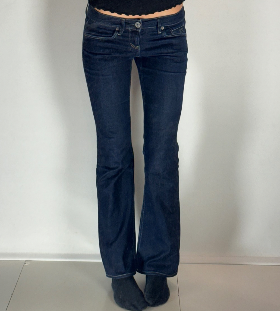 Lågmidjade jeans–stl: XS