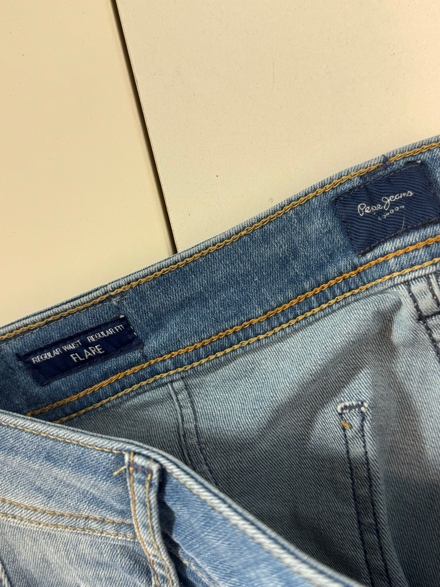 Lågmidjade jeans–stl: S