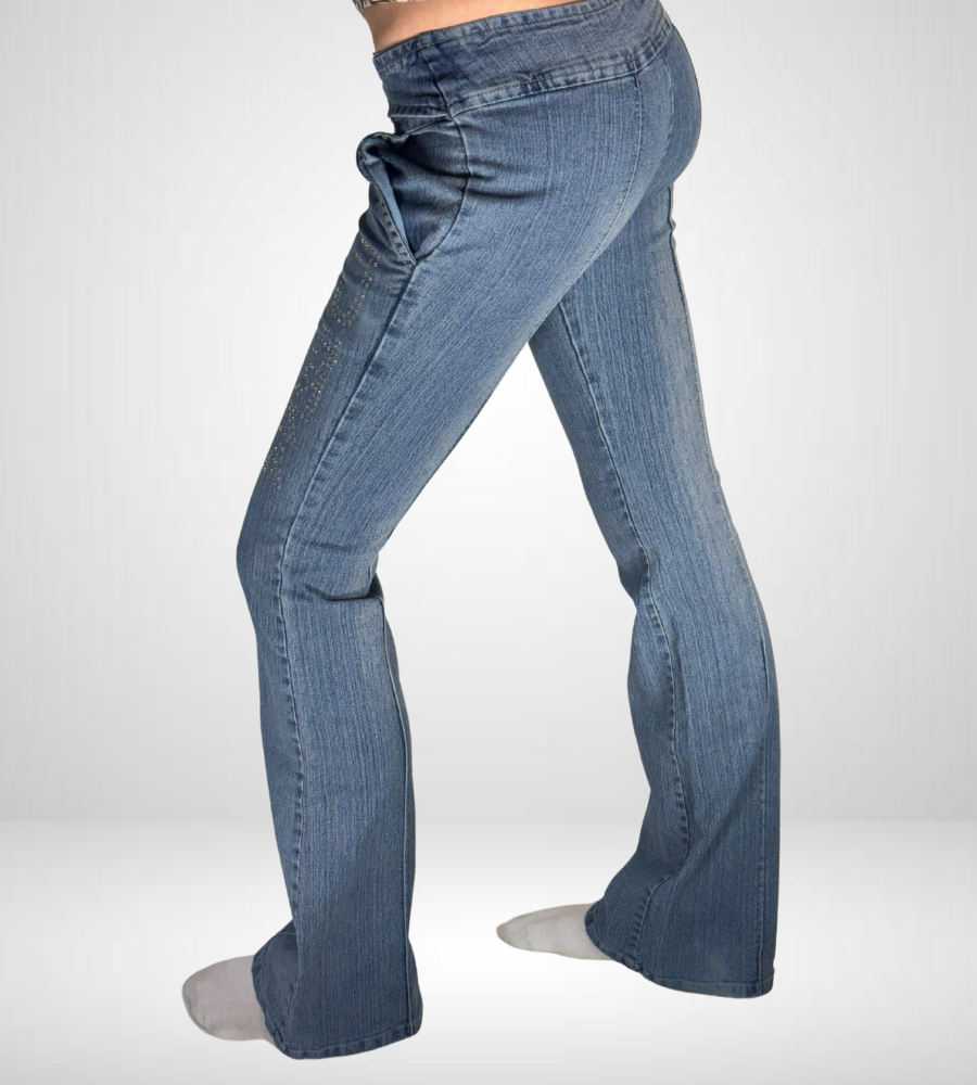 Lågmidjade jeans–stl: XS