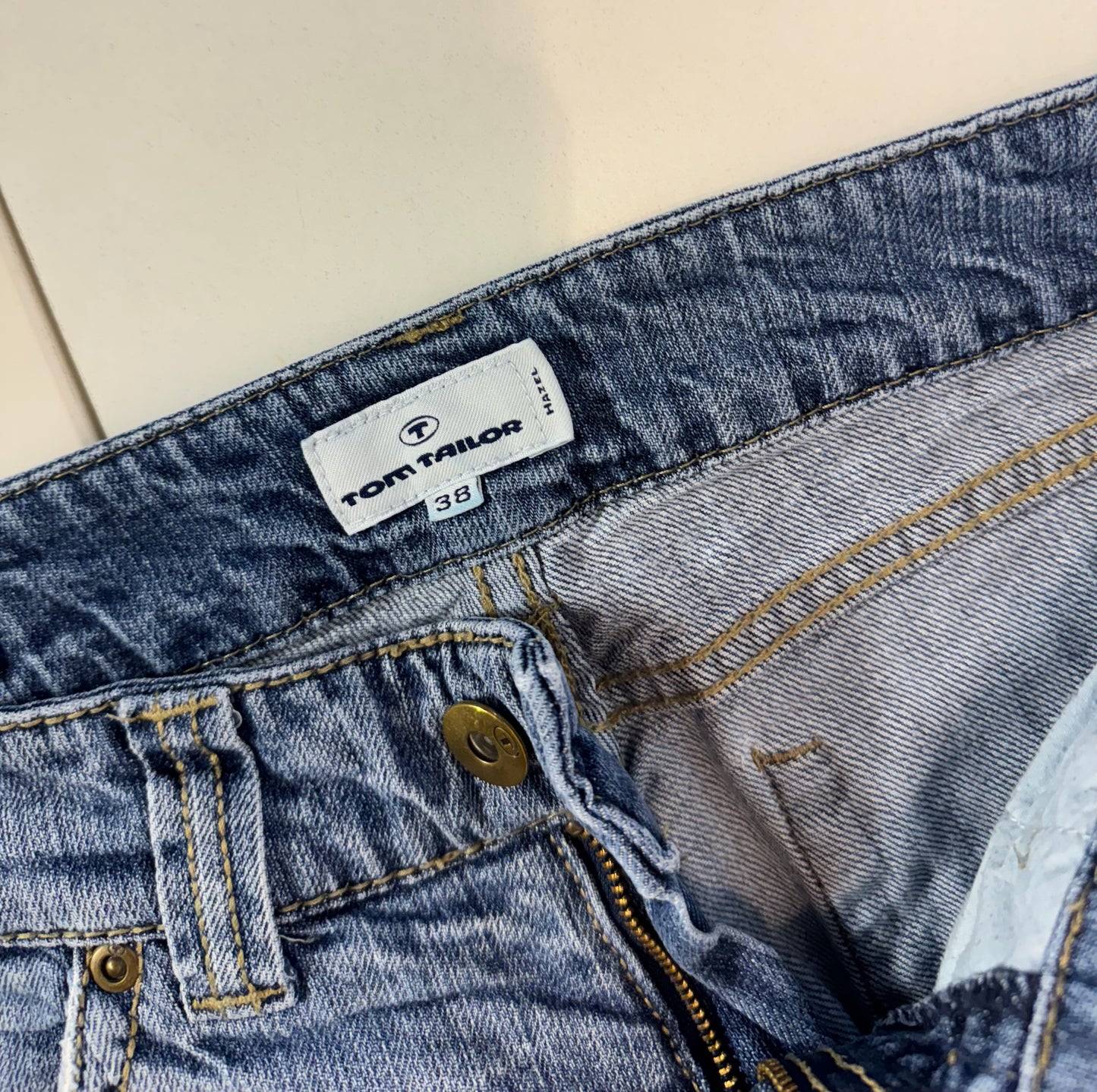 Lågmidjade jeans–stl: S