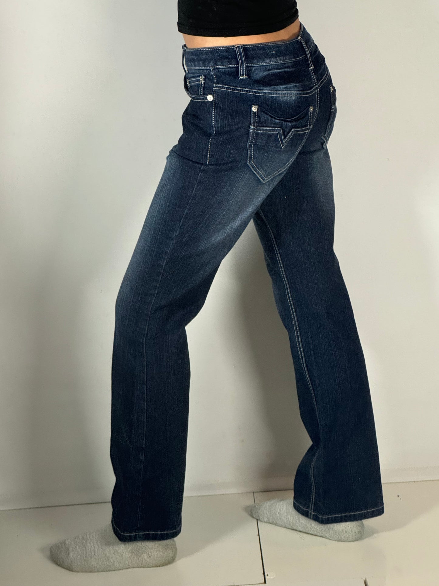 Utsvängda jeans stl: XS/S