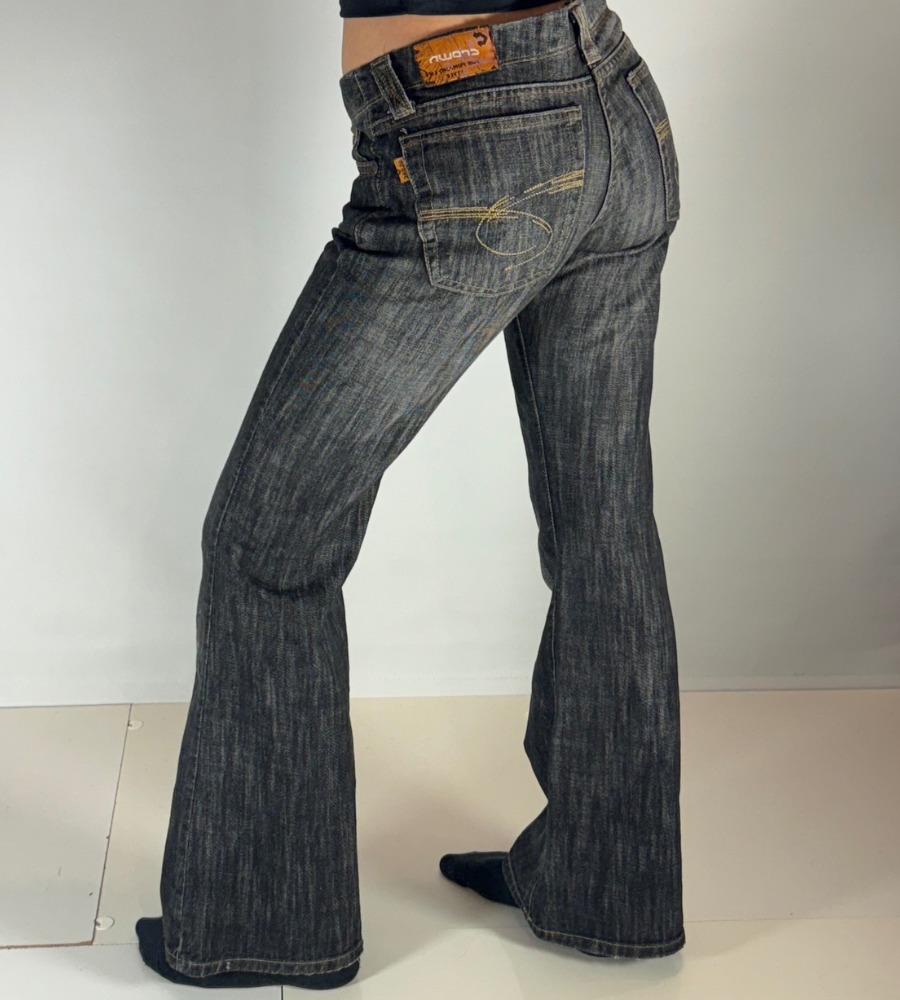 Lågmidjade jeans–stl: S
