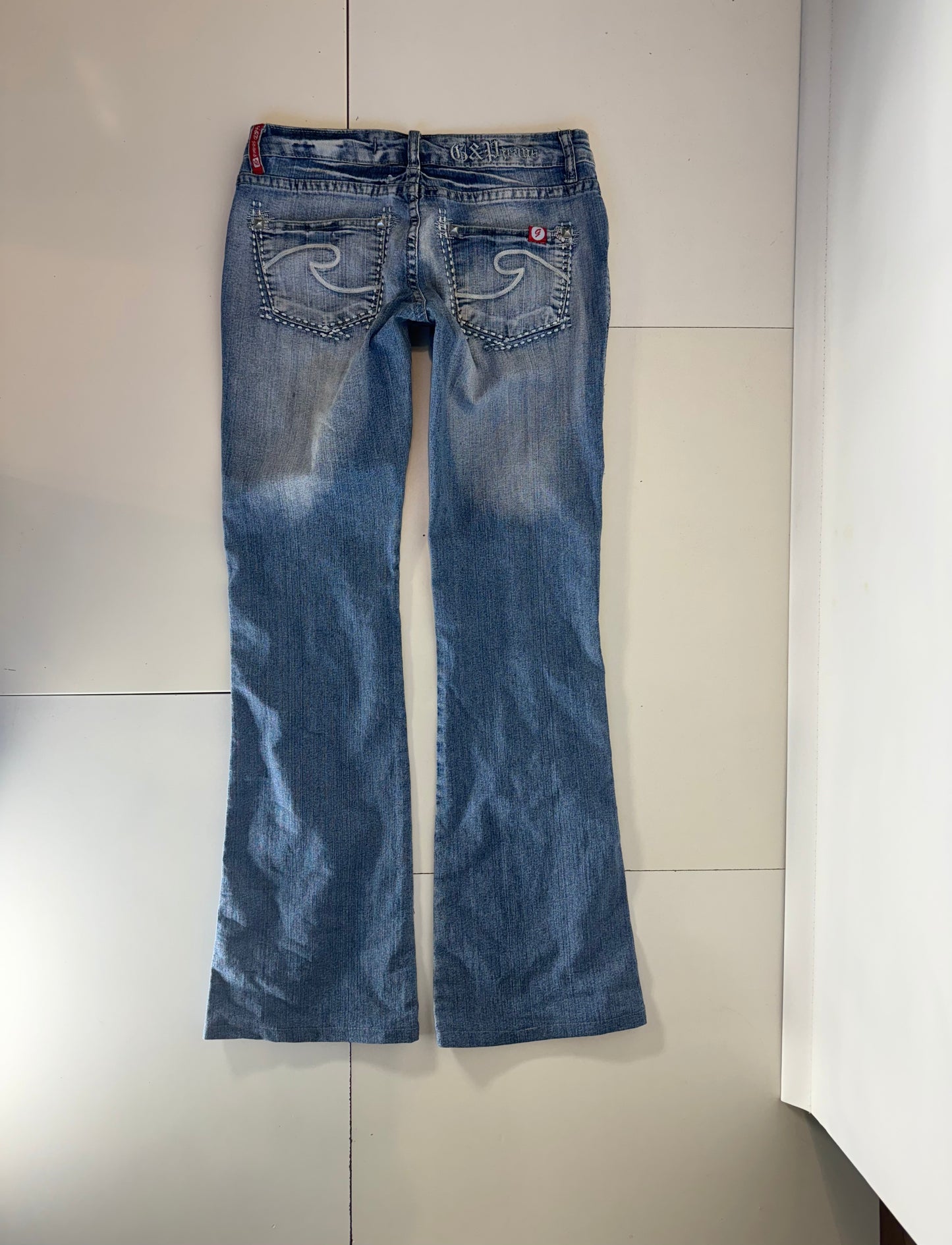 Lågmidjade jeans–stl: XS