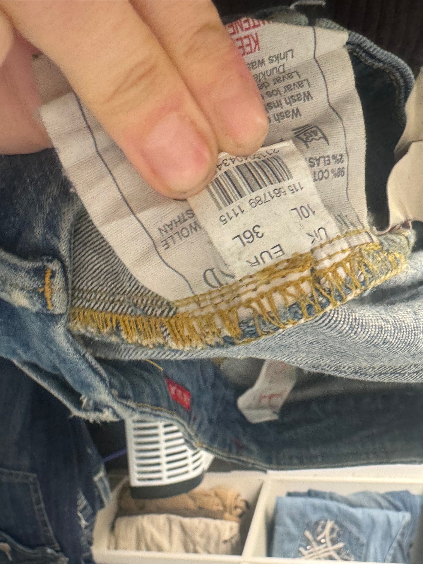Lavtaljede jeans str: S