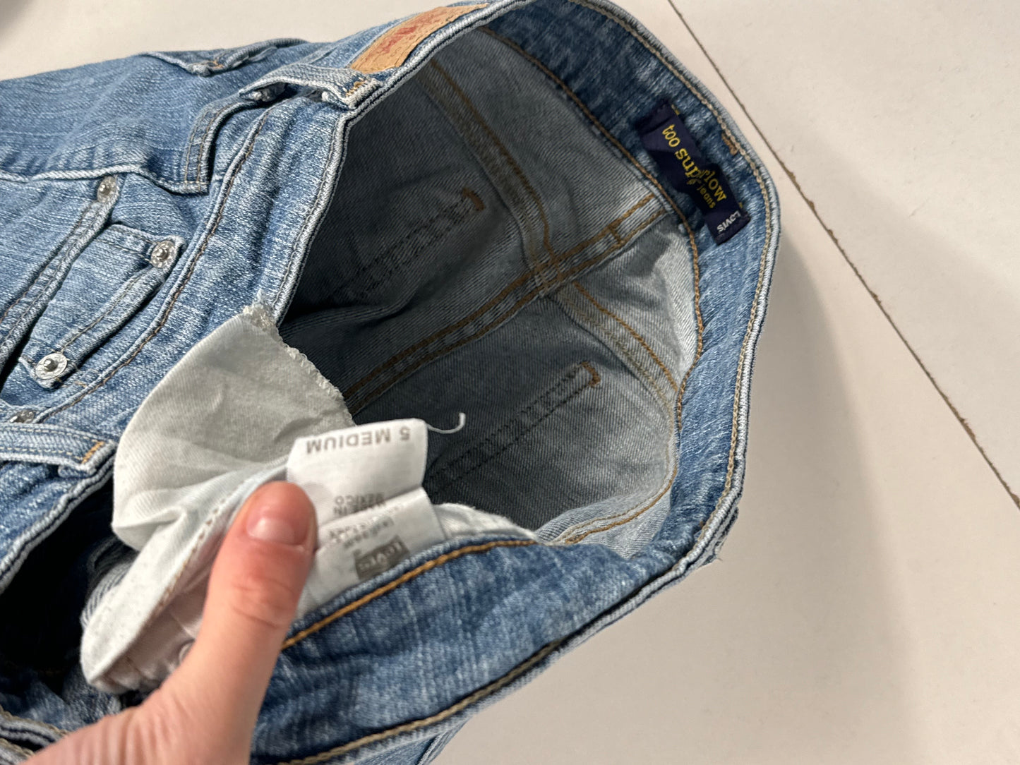Lågmidjade jeans stl: S