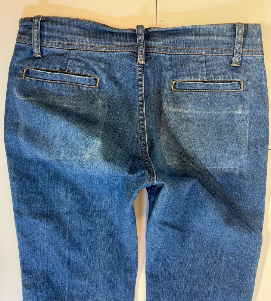 Lågmidjade jeans–stl: S