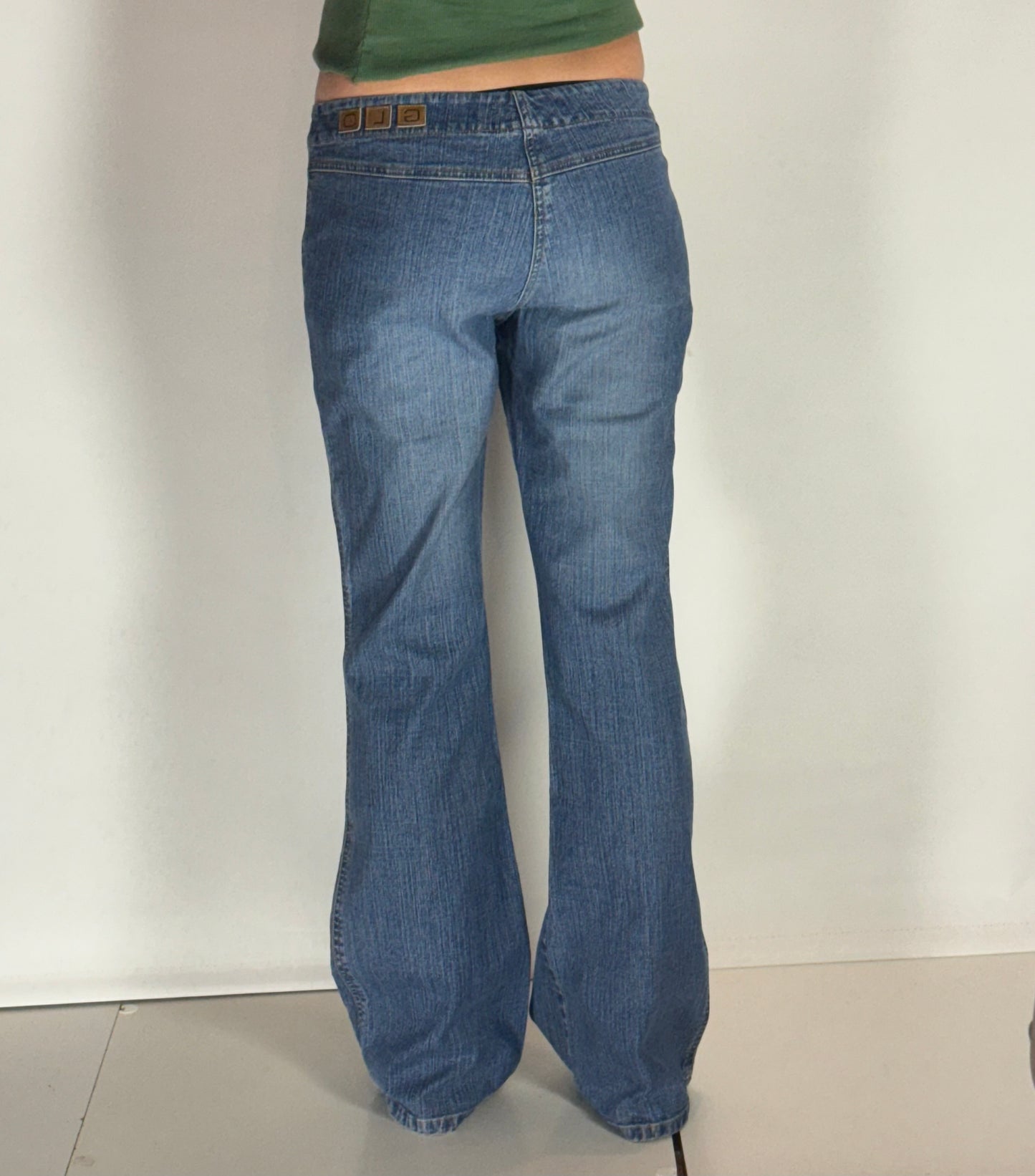 Lågmidjade jeans–stl: S