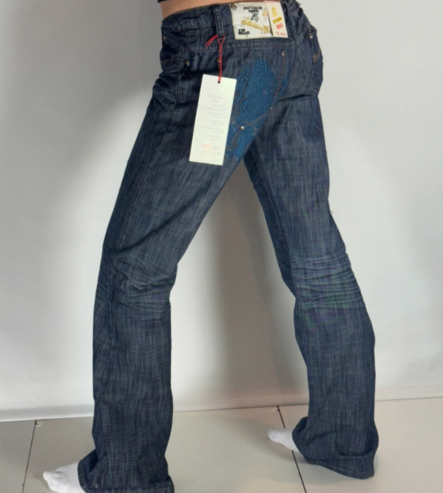 Lågmidjade jeans–stl: S