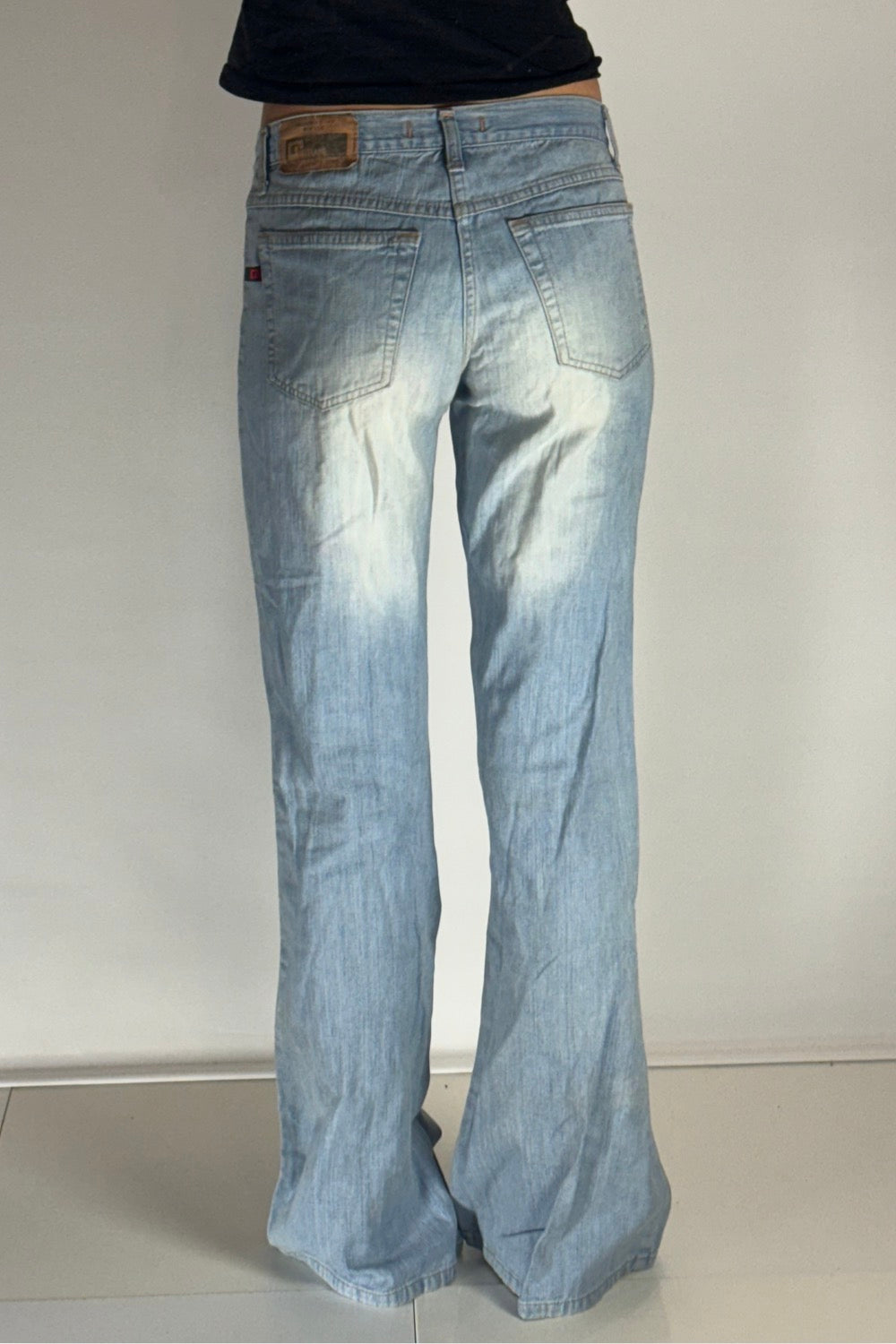 Lågmidjade jeans–stl: XS