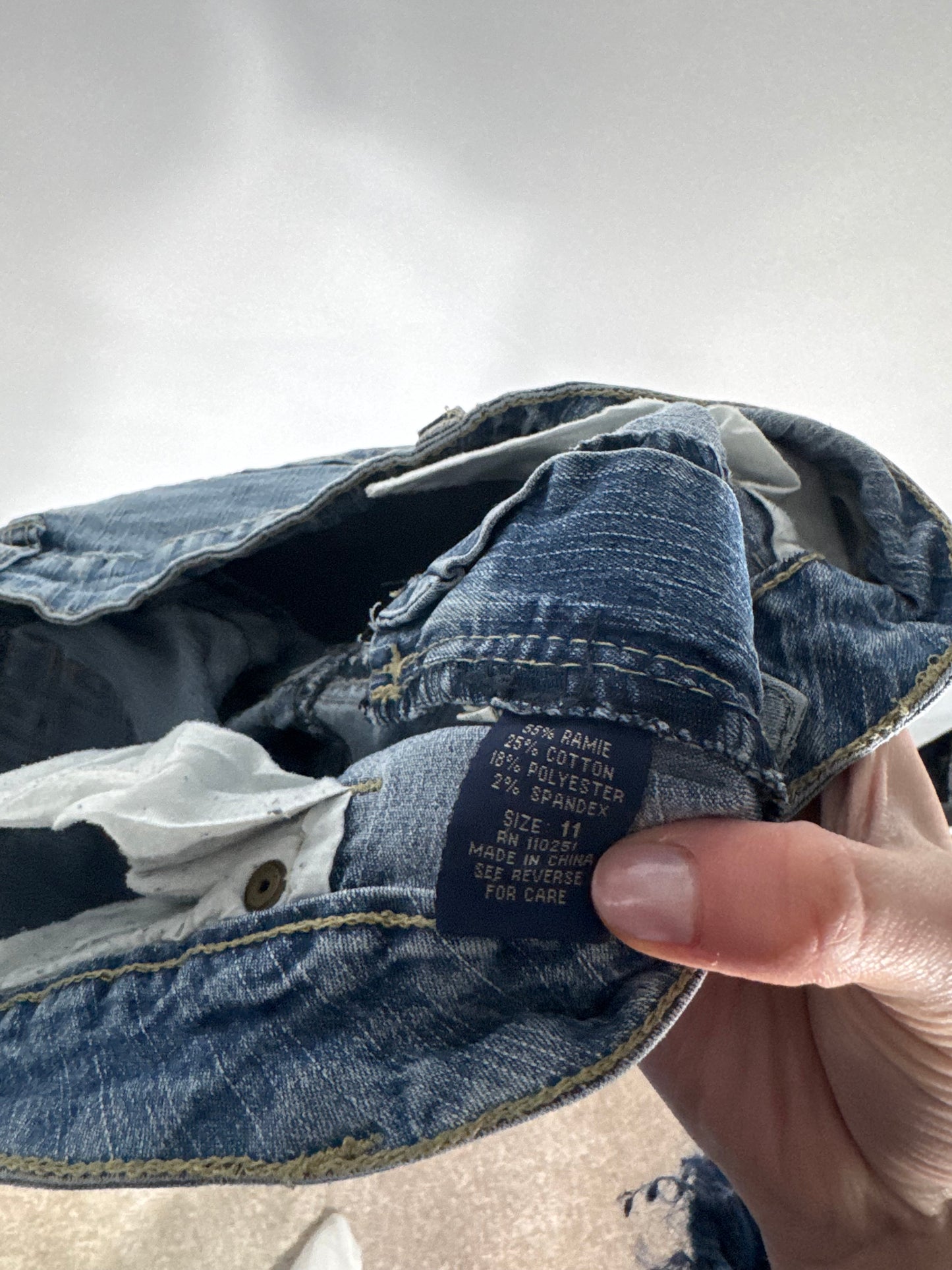 Lavtaljede jeans str: S