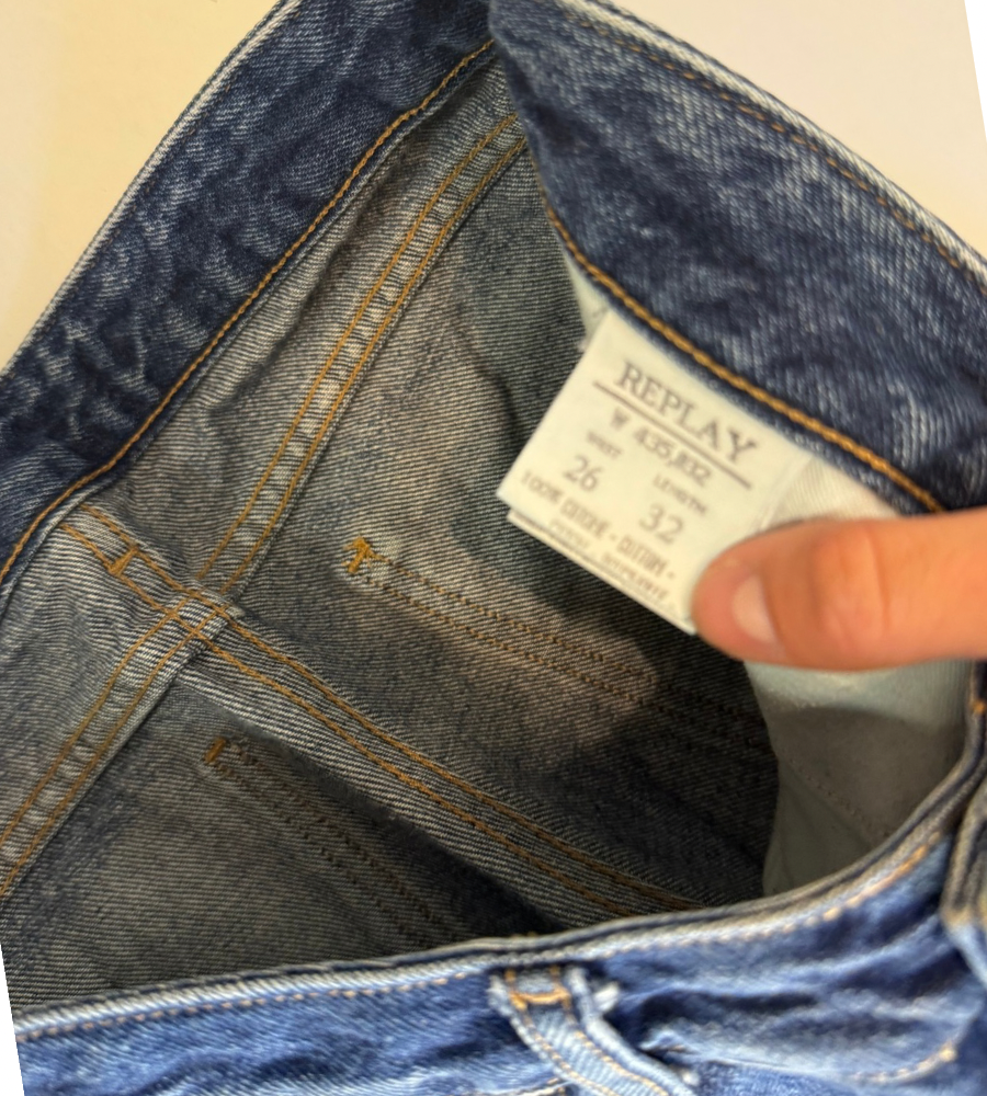 Lågmidjade jeans–stl: XS