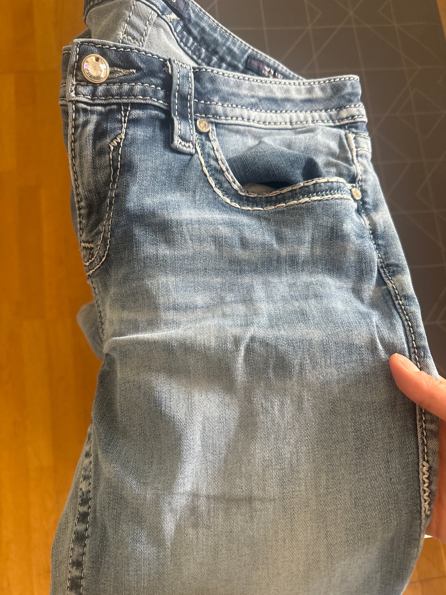 Lågmidjade jeans stl: S