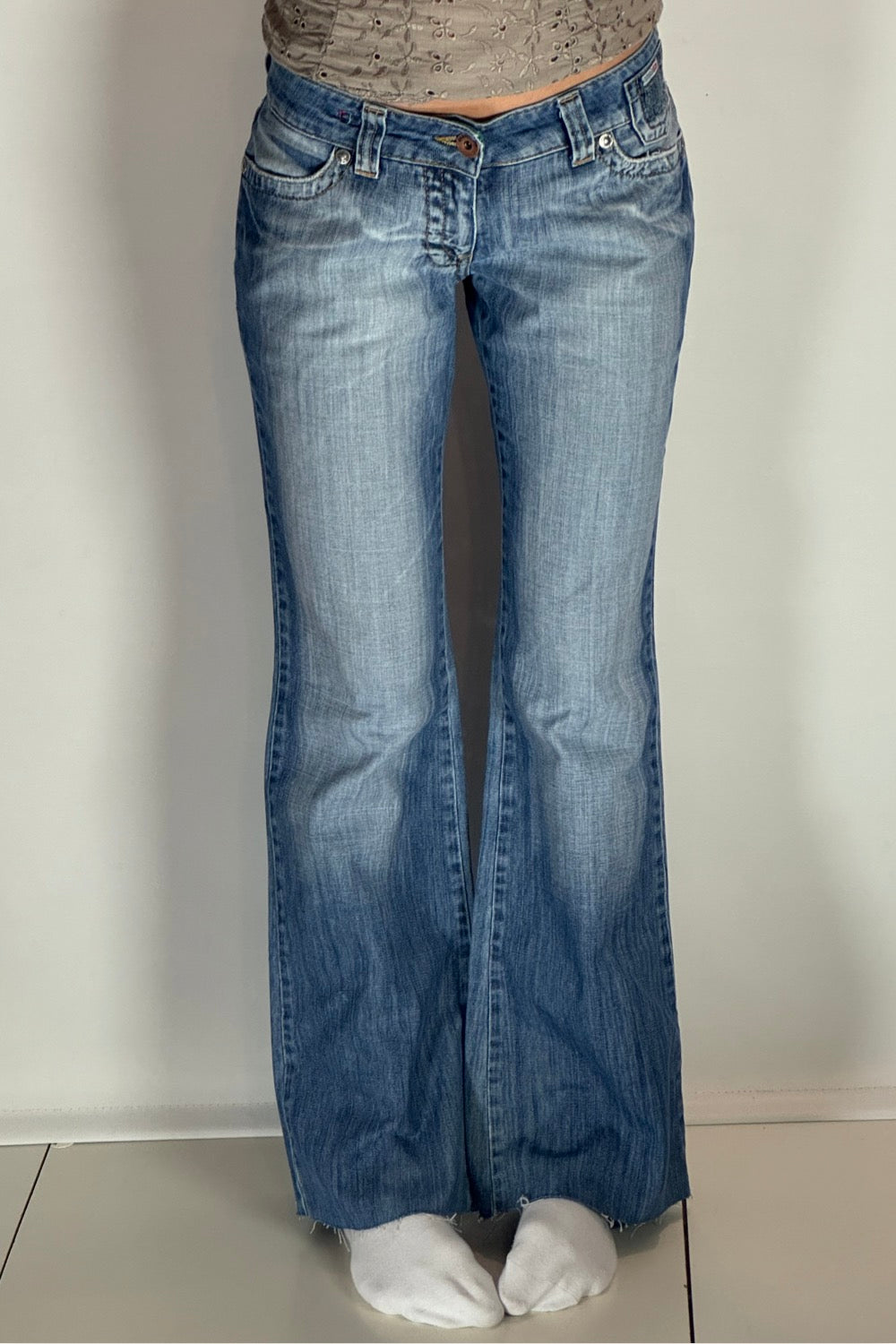 Lågmidjade jeans stl: S