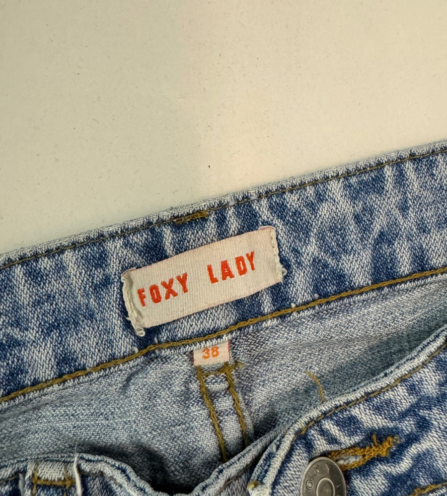 Lågmidjade jeans–stl: S