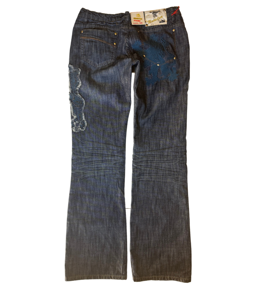 Lågmidjade jeans–stl: S