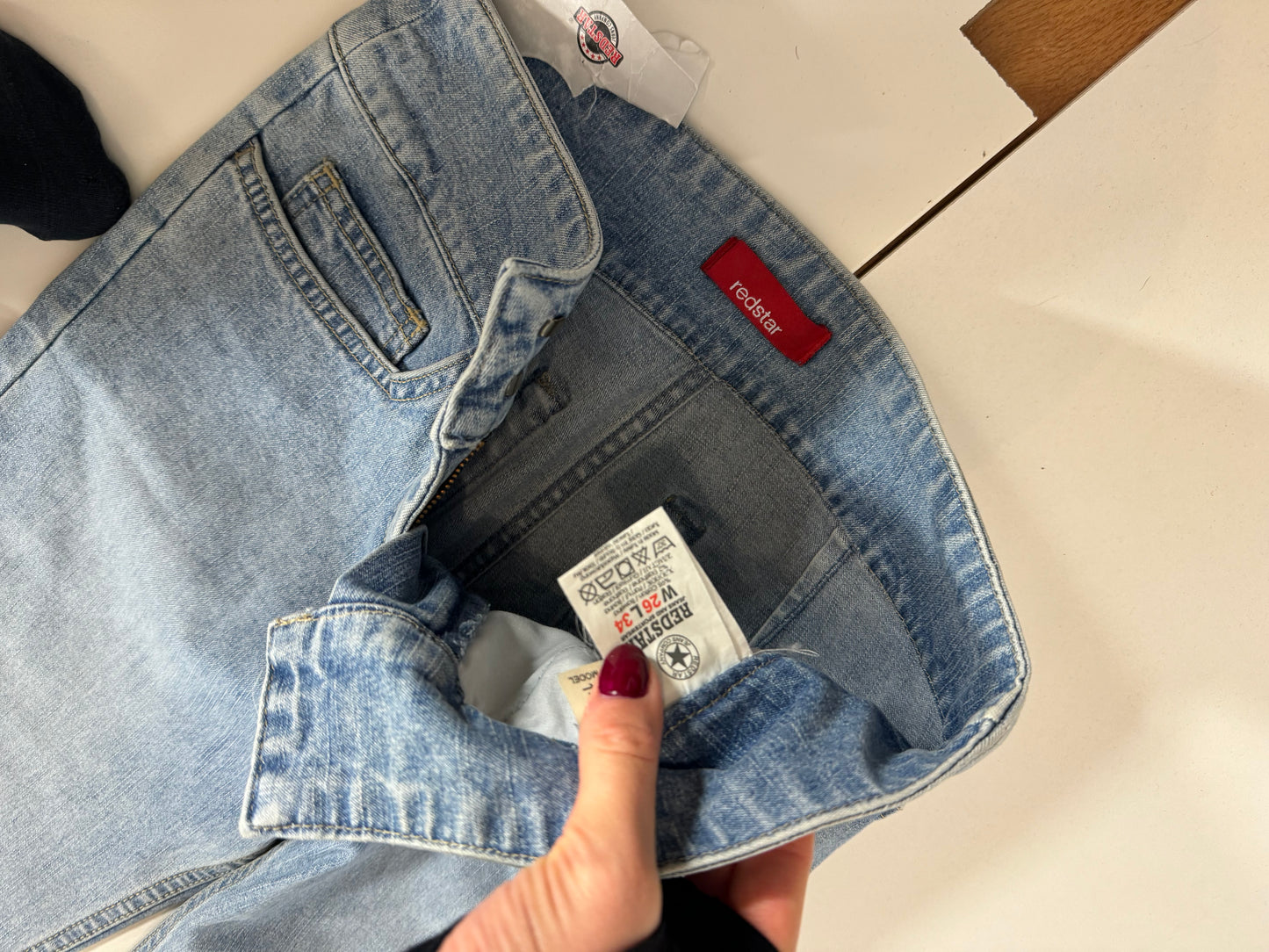 Utsvängda jeans stl: XS