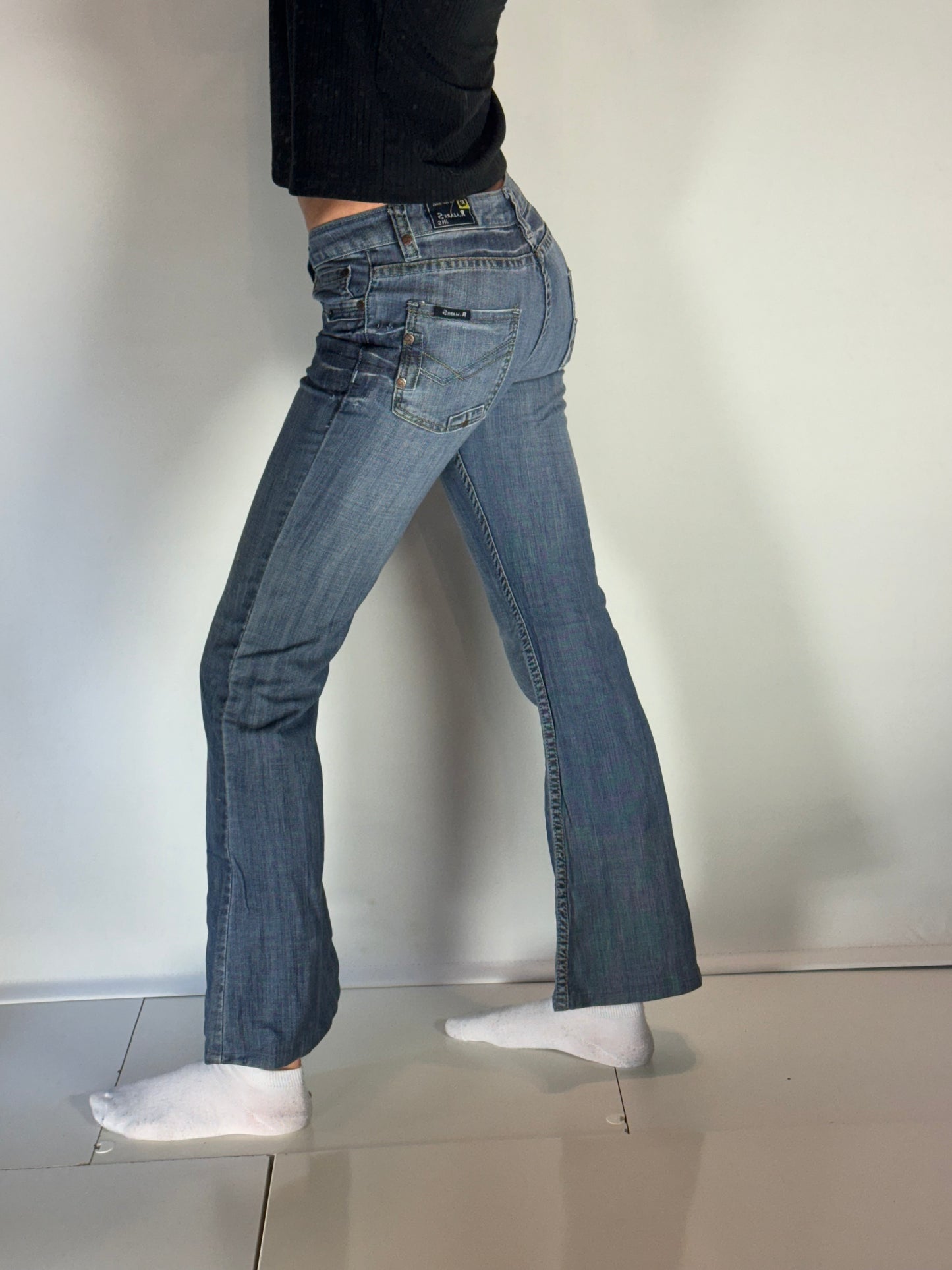 Lågmidjade jeans–stl: XS