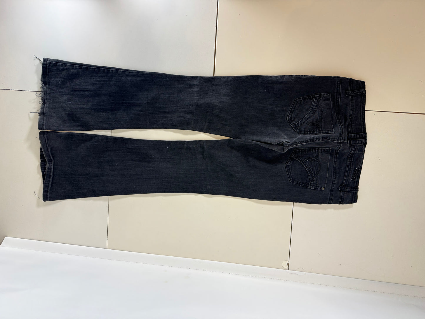 Lågmidjade jeans–stl: S