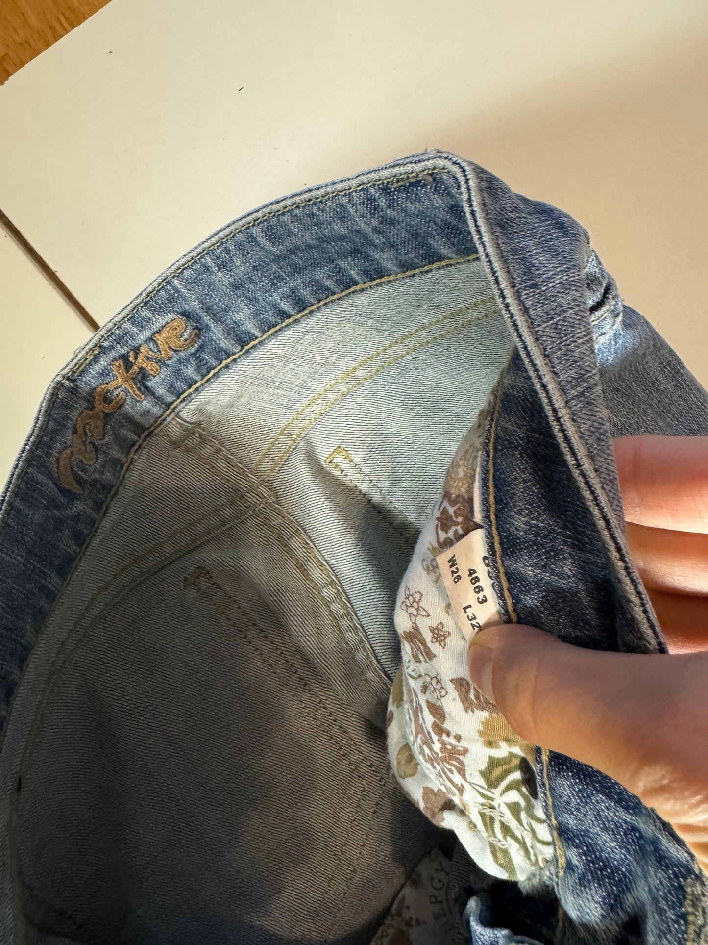 Lågmidjade jeans stl: XS