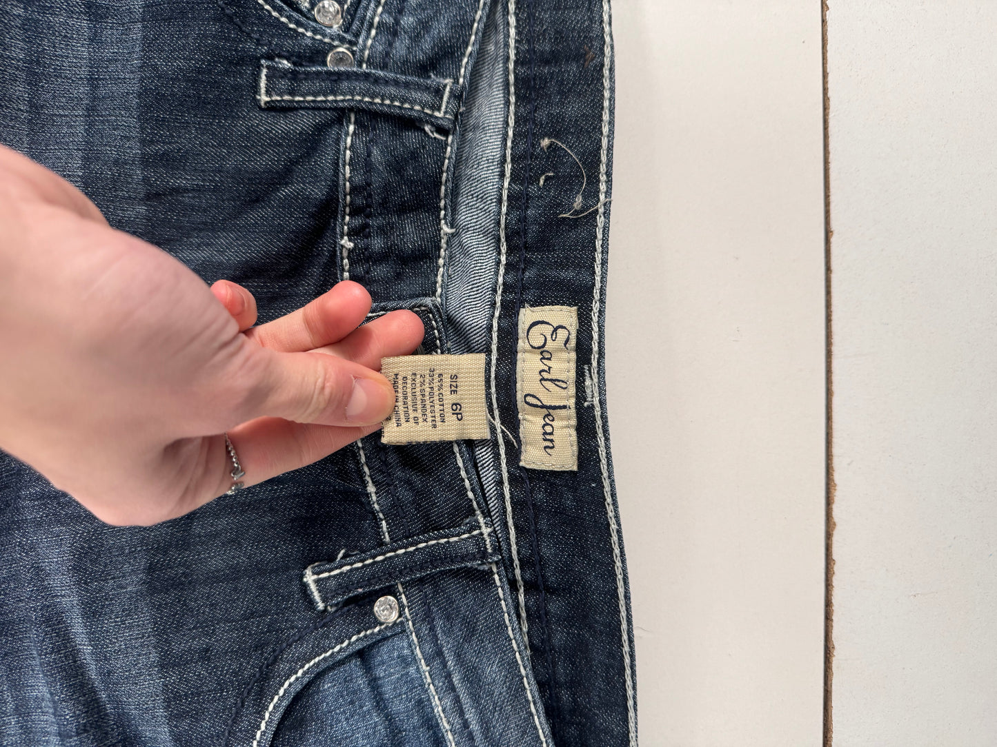 Lavtaljede jeans str: M