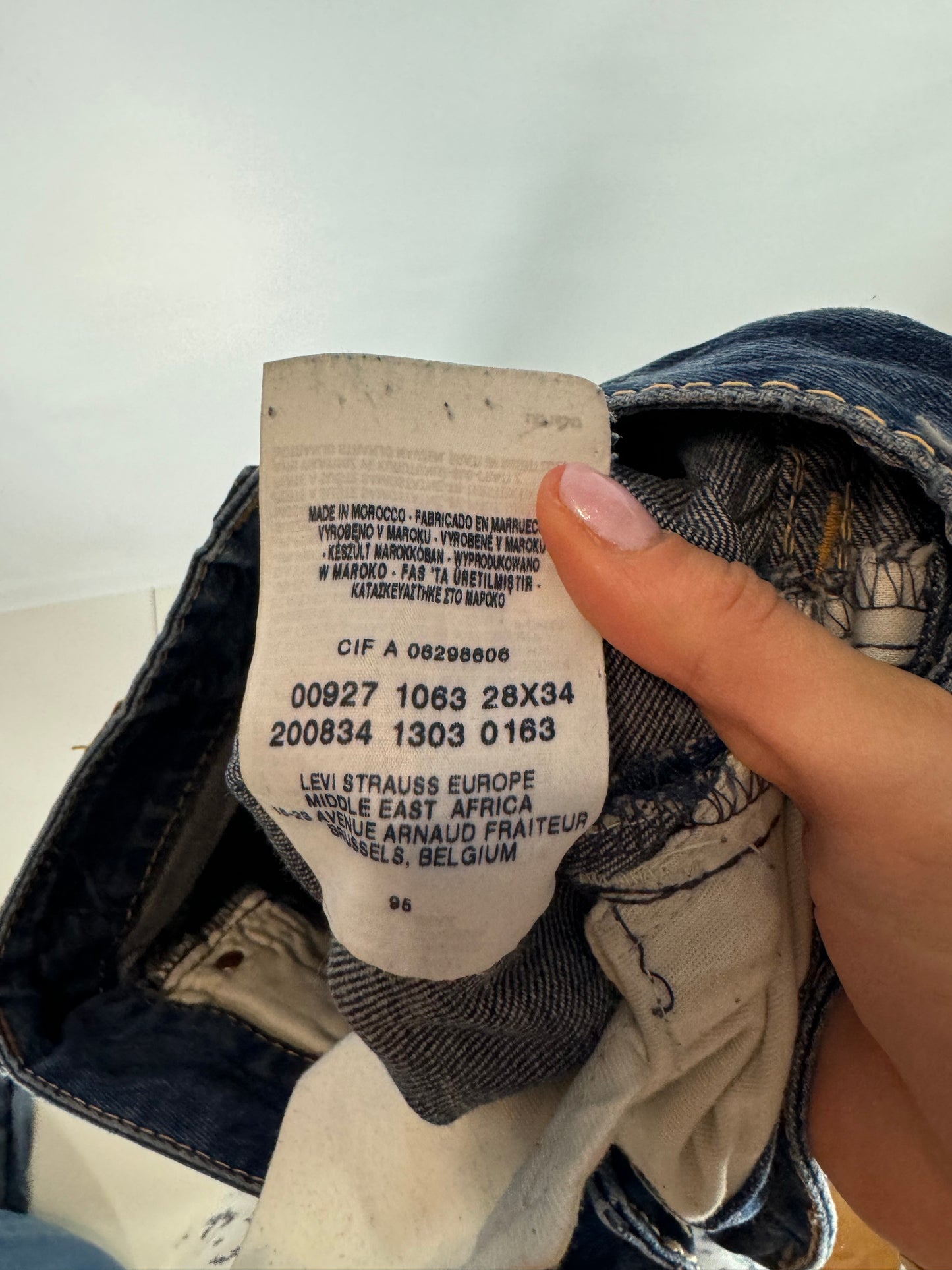 Lågmidjade jeans stl: S