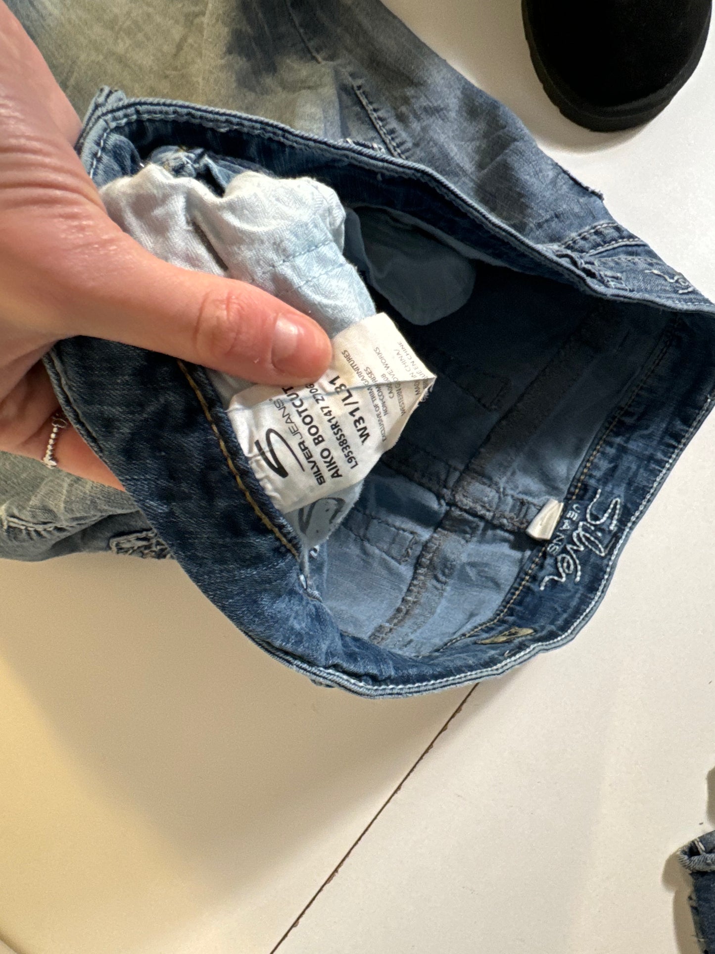 Lågmidjade jeans stl: M