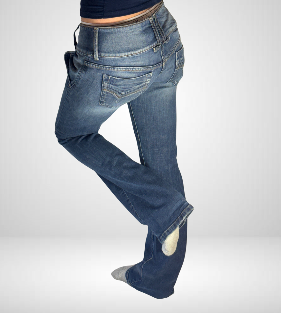 Lågmidjade jeans–stl: M