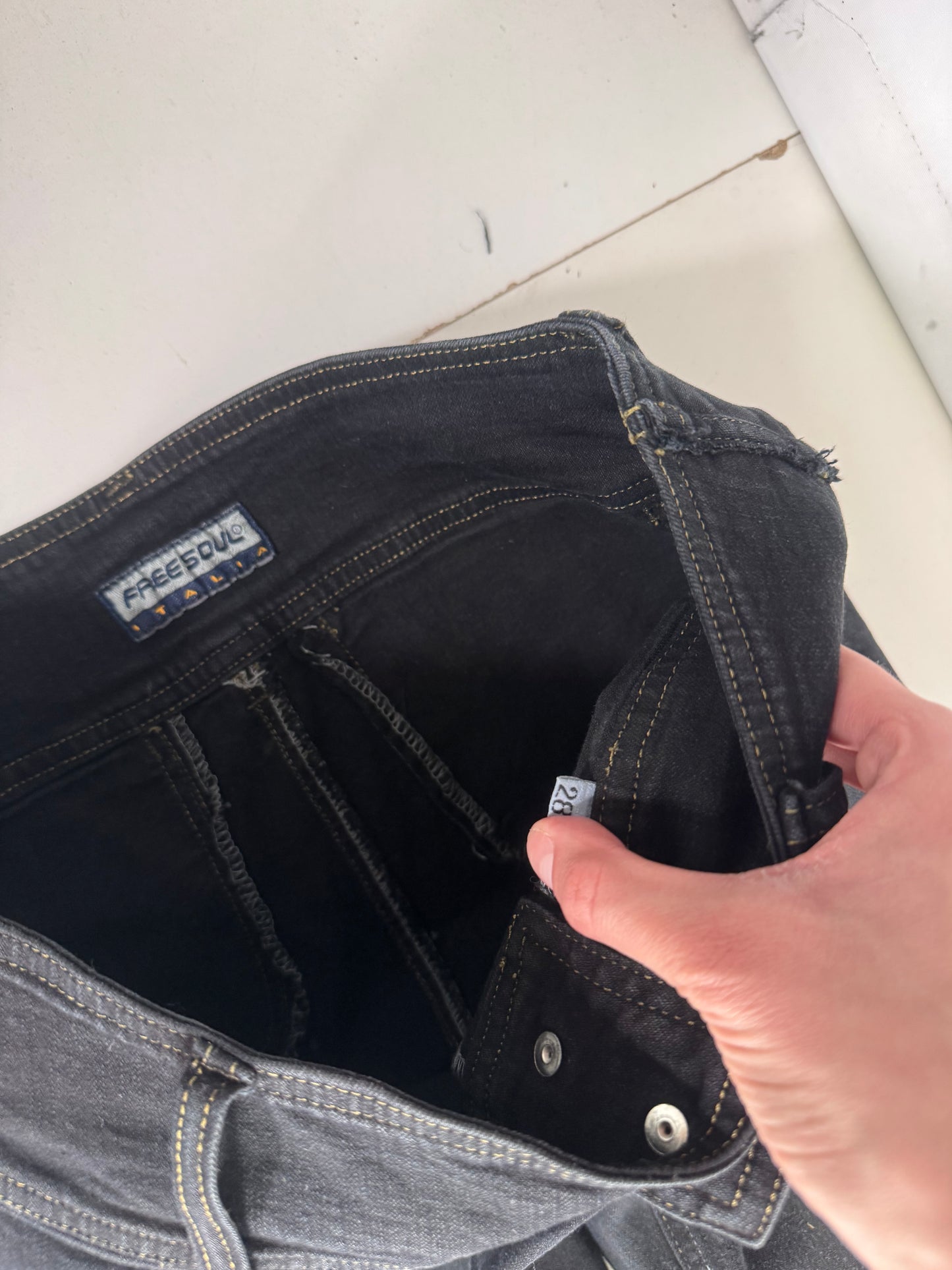 Lågmidjade jeans stl: XS