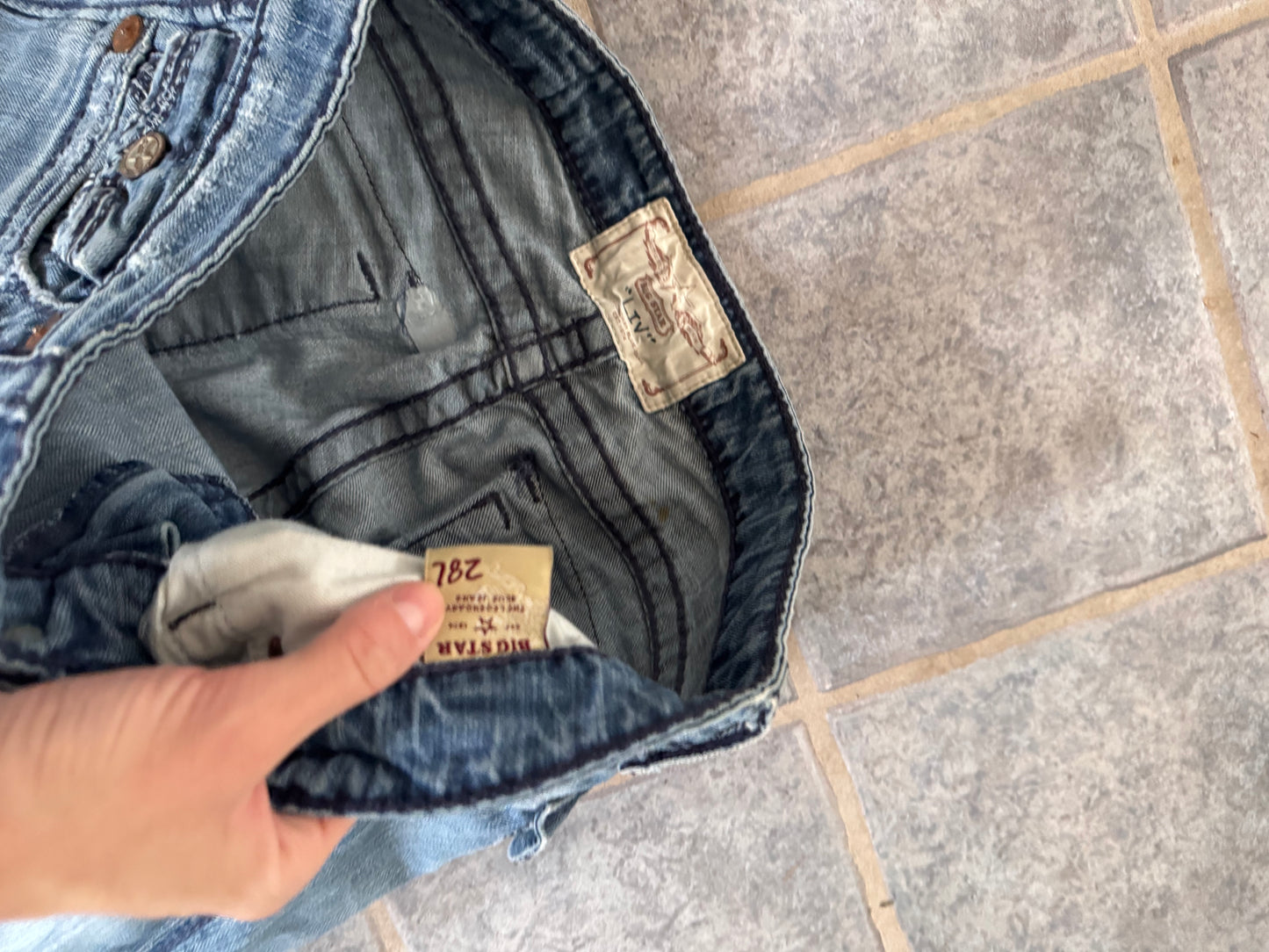Lågmidjade jeans stl: S