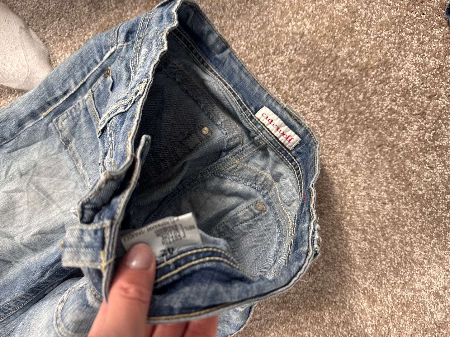 Lavtaljede jeans str: XS