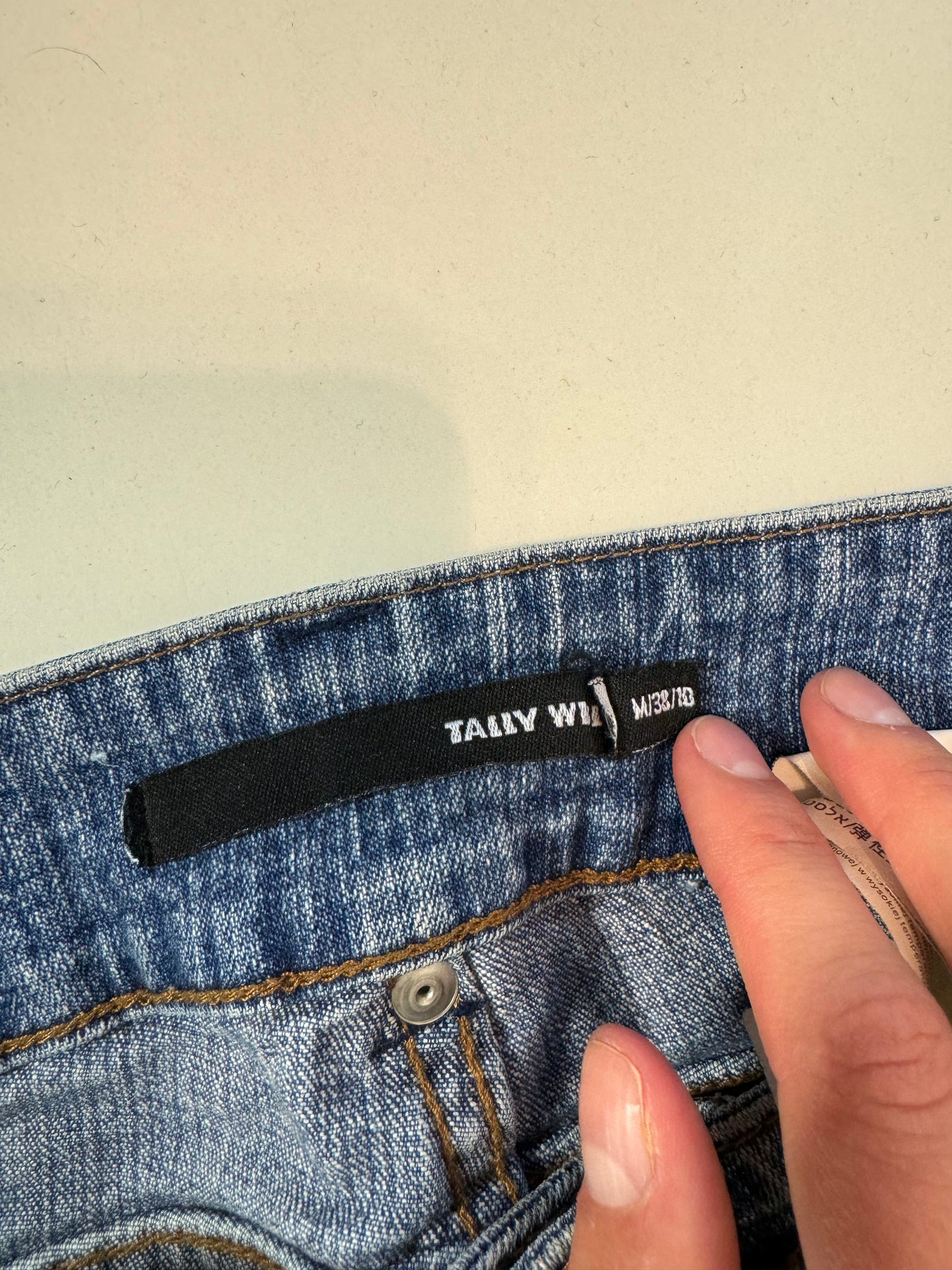 Lågmidjade jeans–stl: M