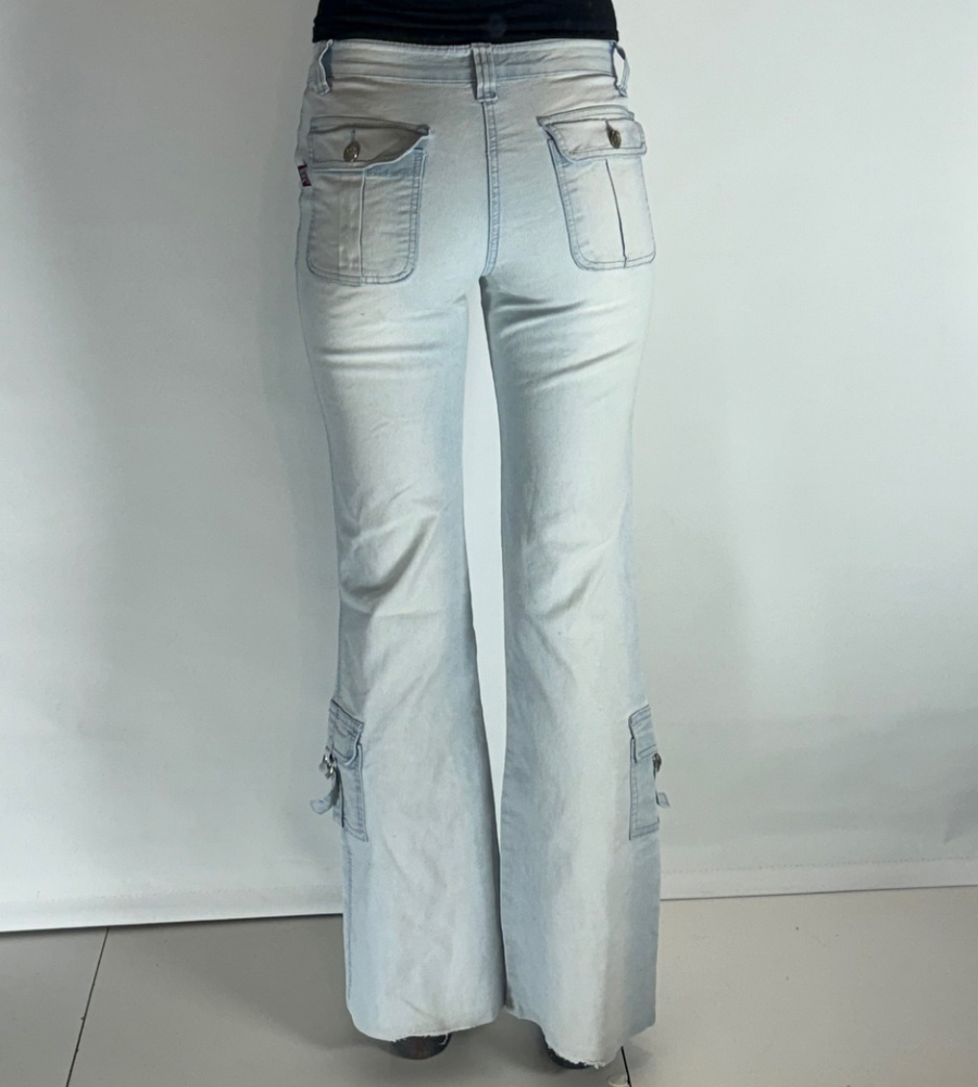 Lågmidjade jeans–stl: XS