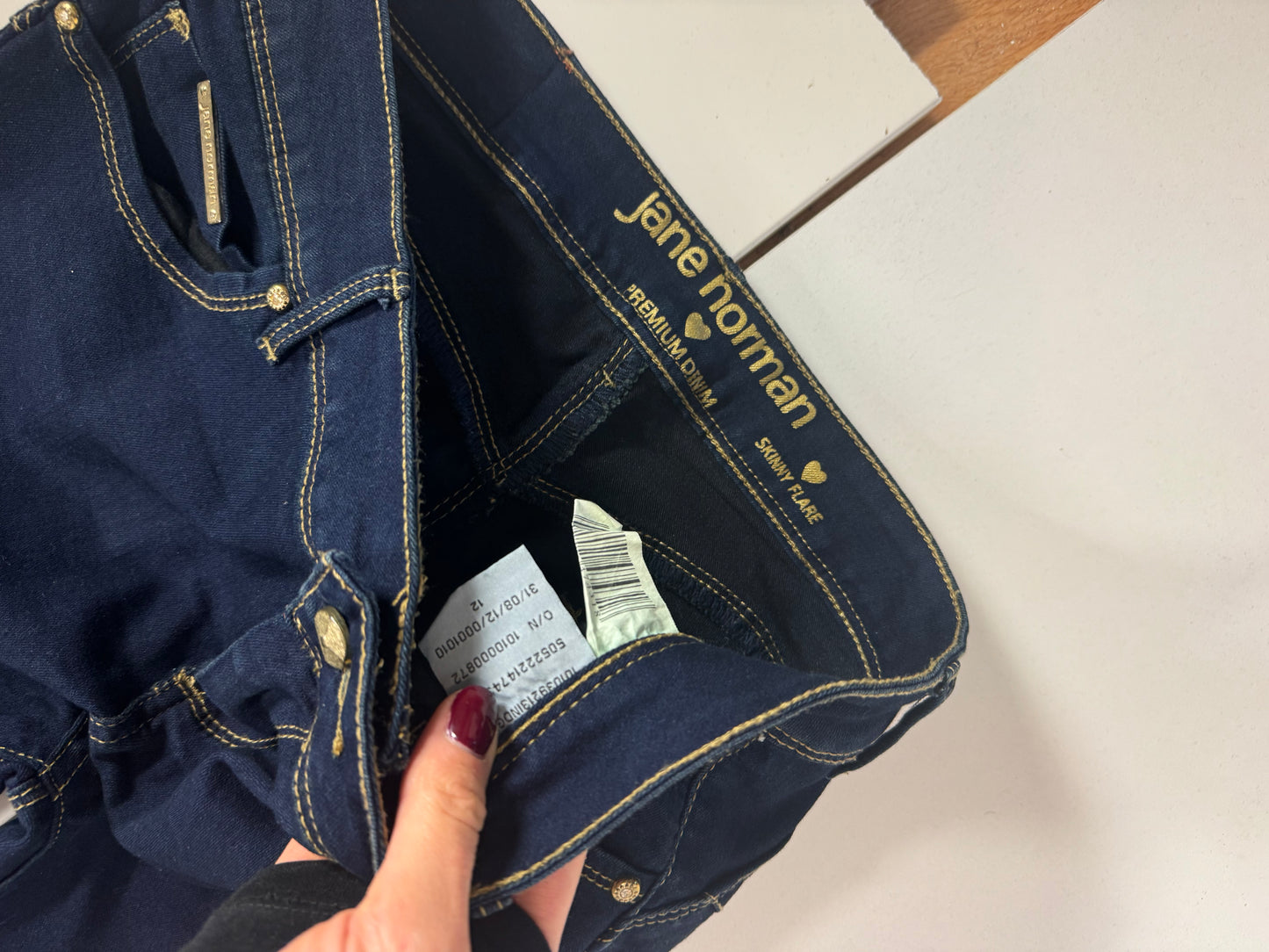 Lågmidjade jeans stl: S