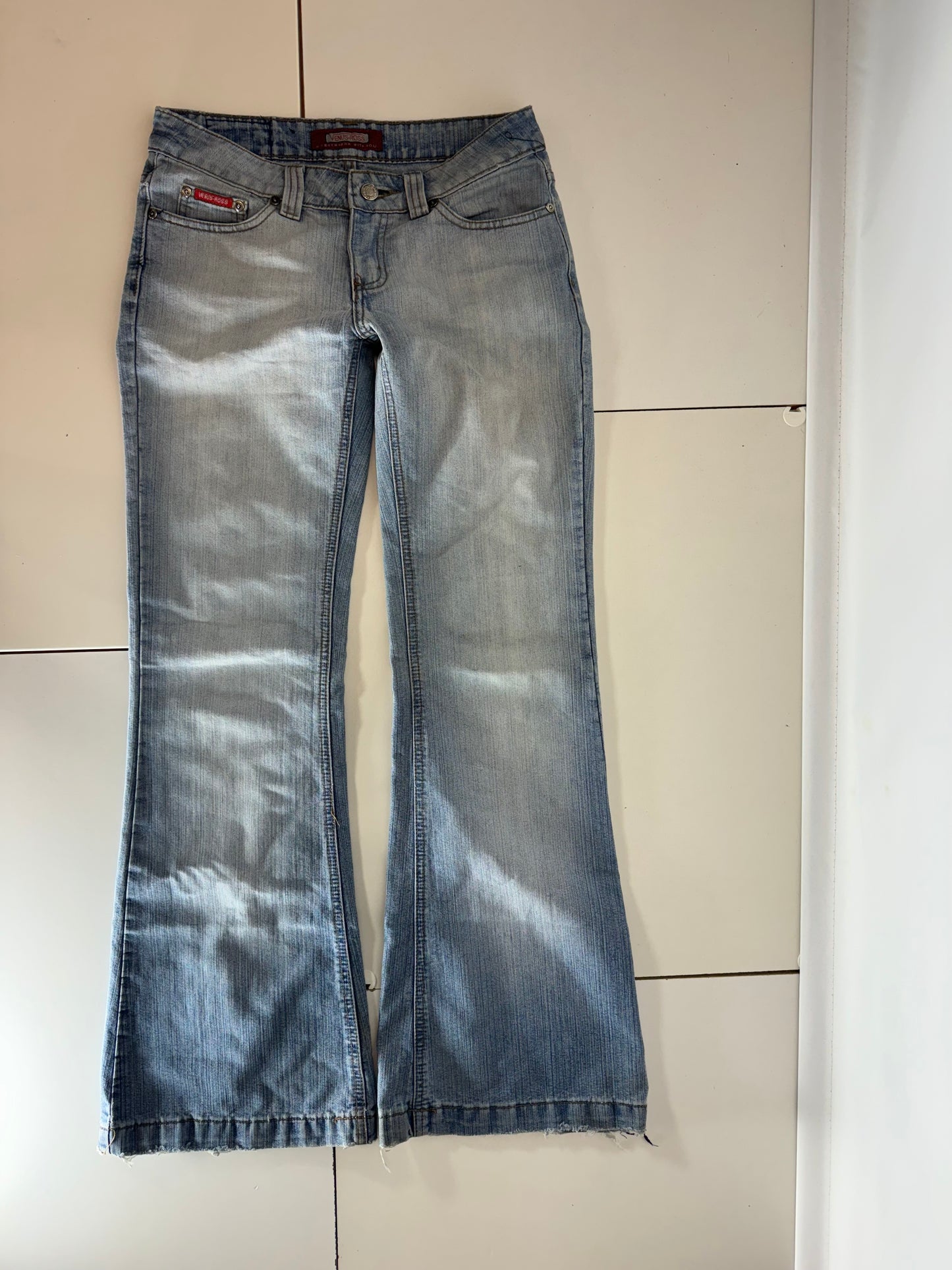 Lågmidjade jeans–stl: S