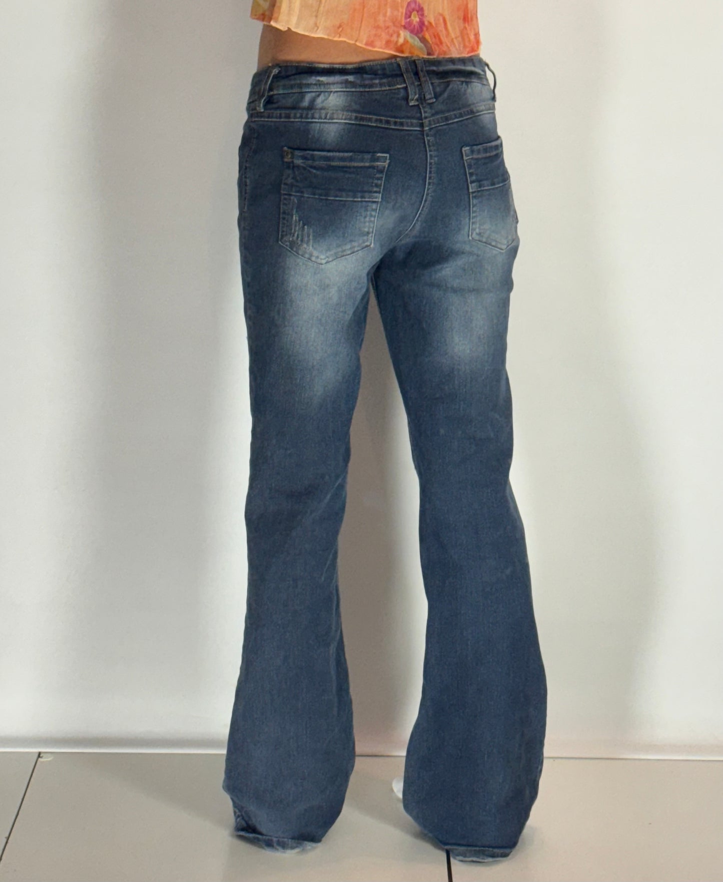 Lågmidjade jeans–stl: S