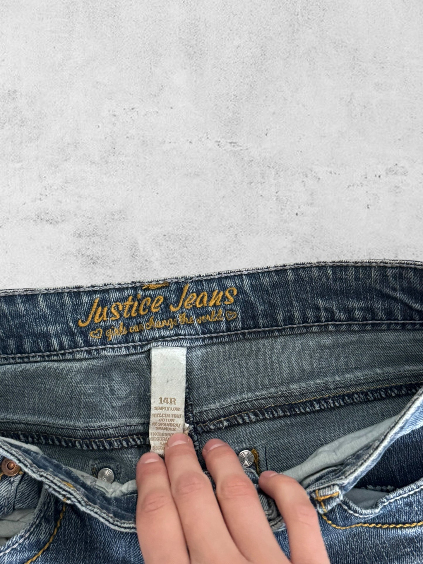 Lågmidjade jeans stl: S