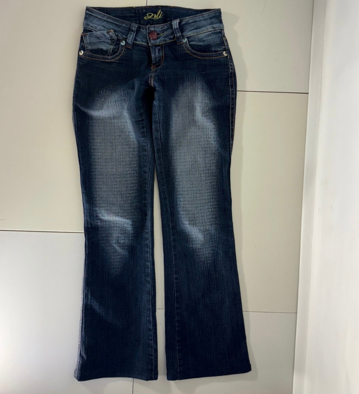 Lågmidjade jeans–stl: XS