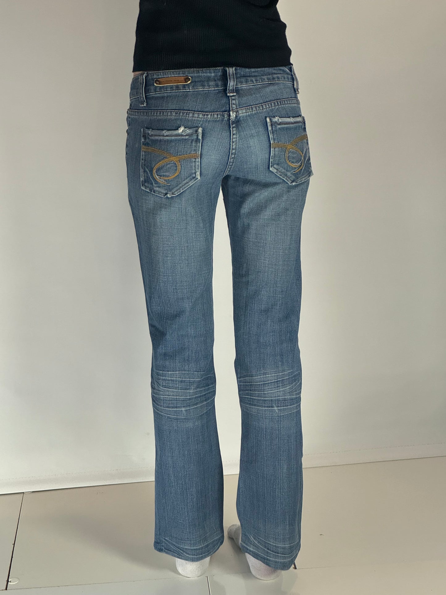Lågmidjade jeans–stl: S