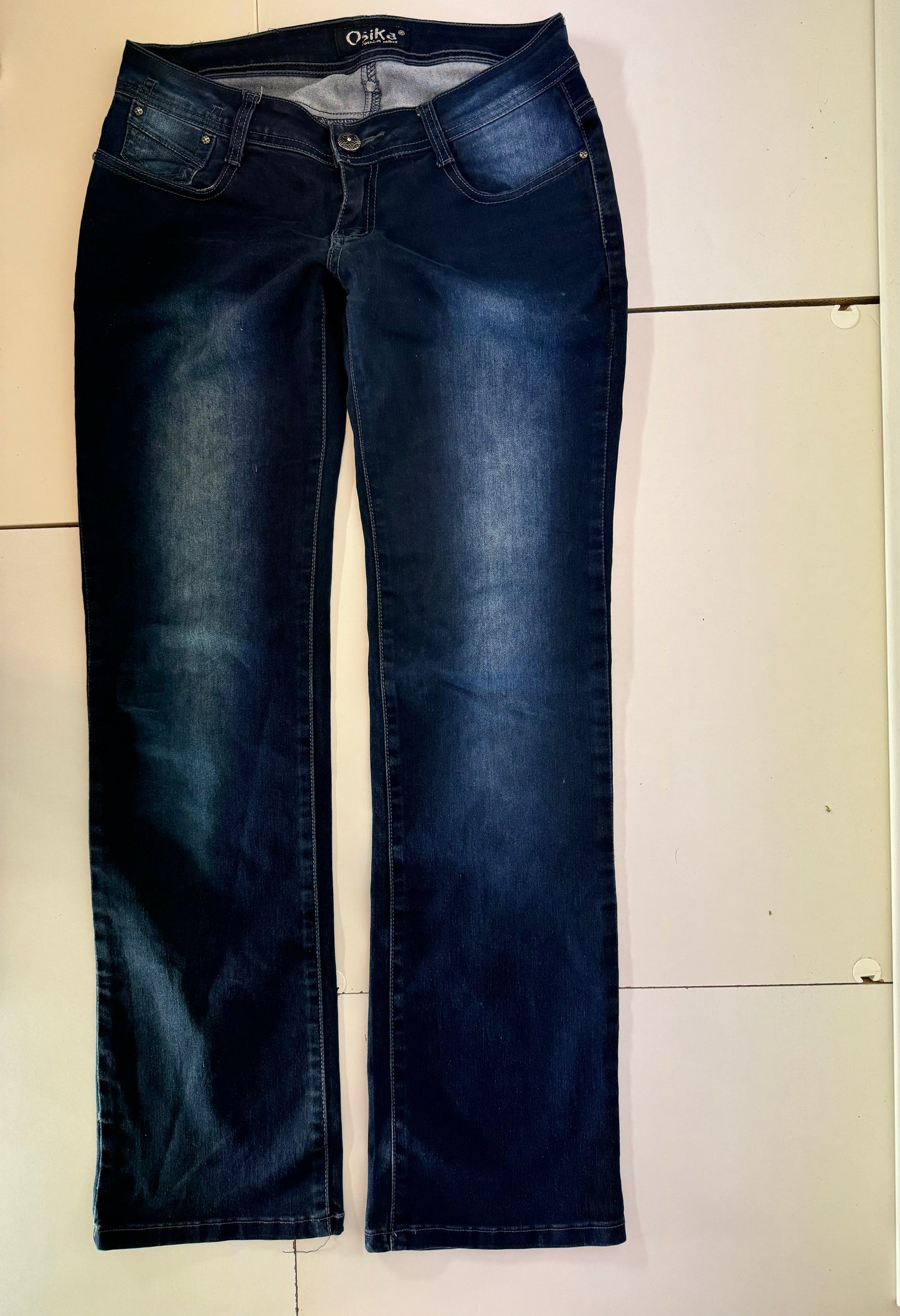 Lågmidjade jeans–stl: M