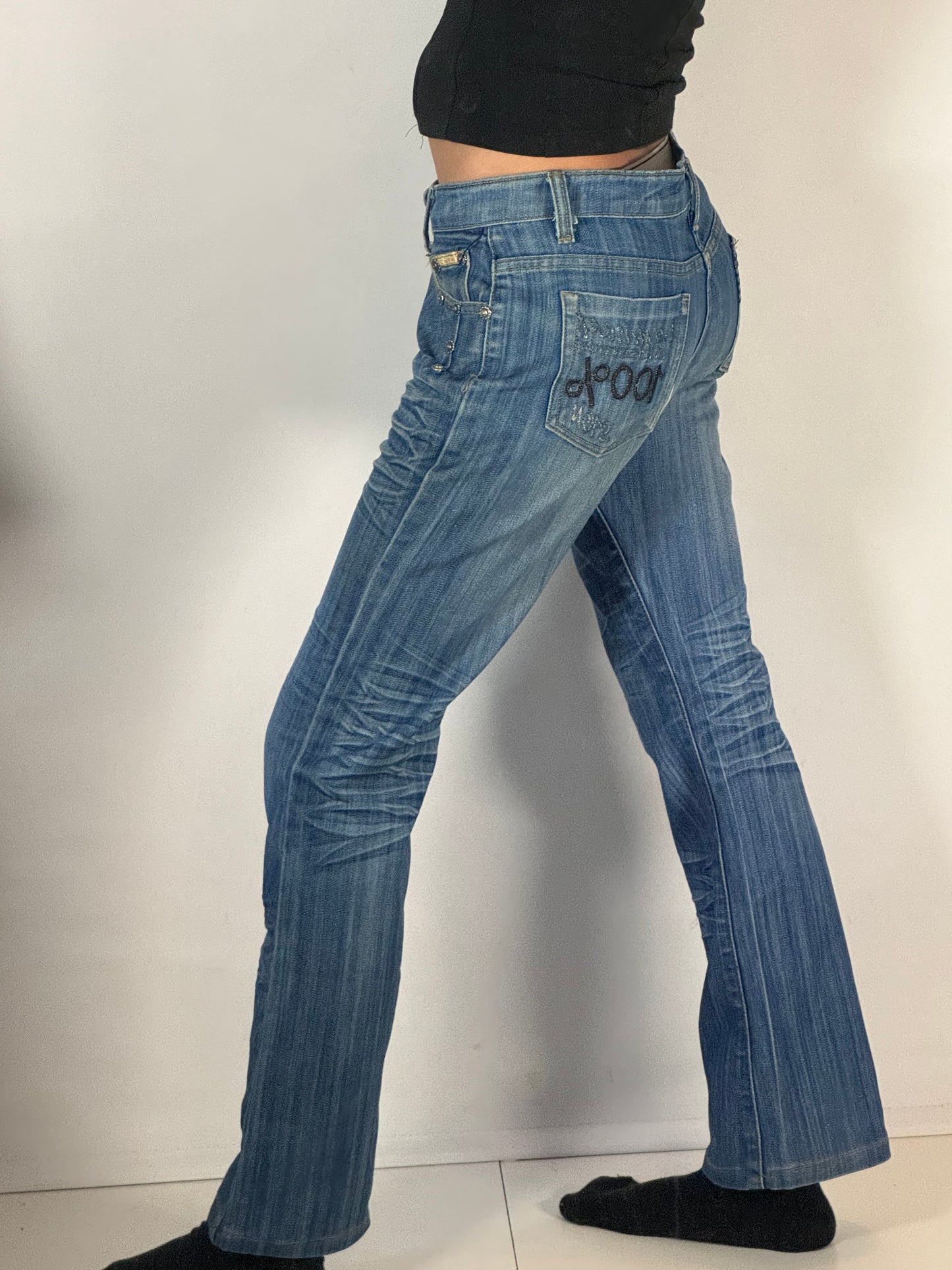 Lågmidjade jeans stl: S