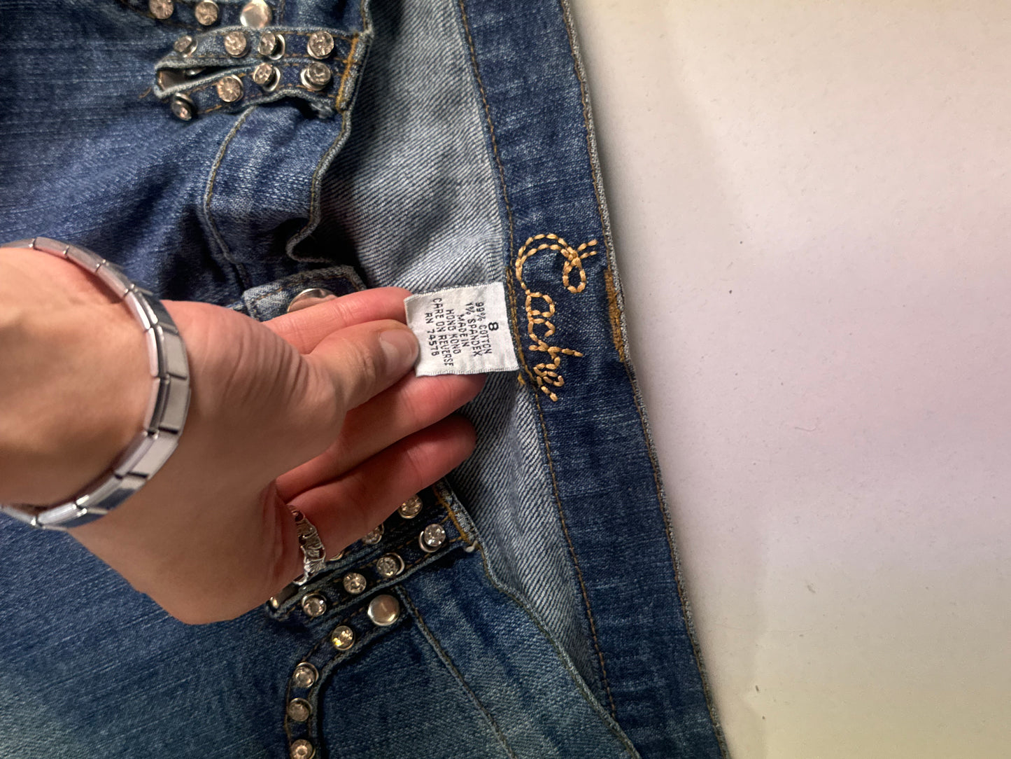 Utsvängda jeans stl: M
