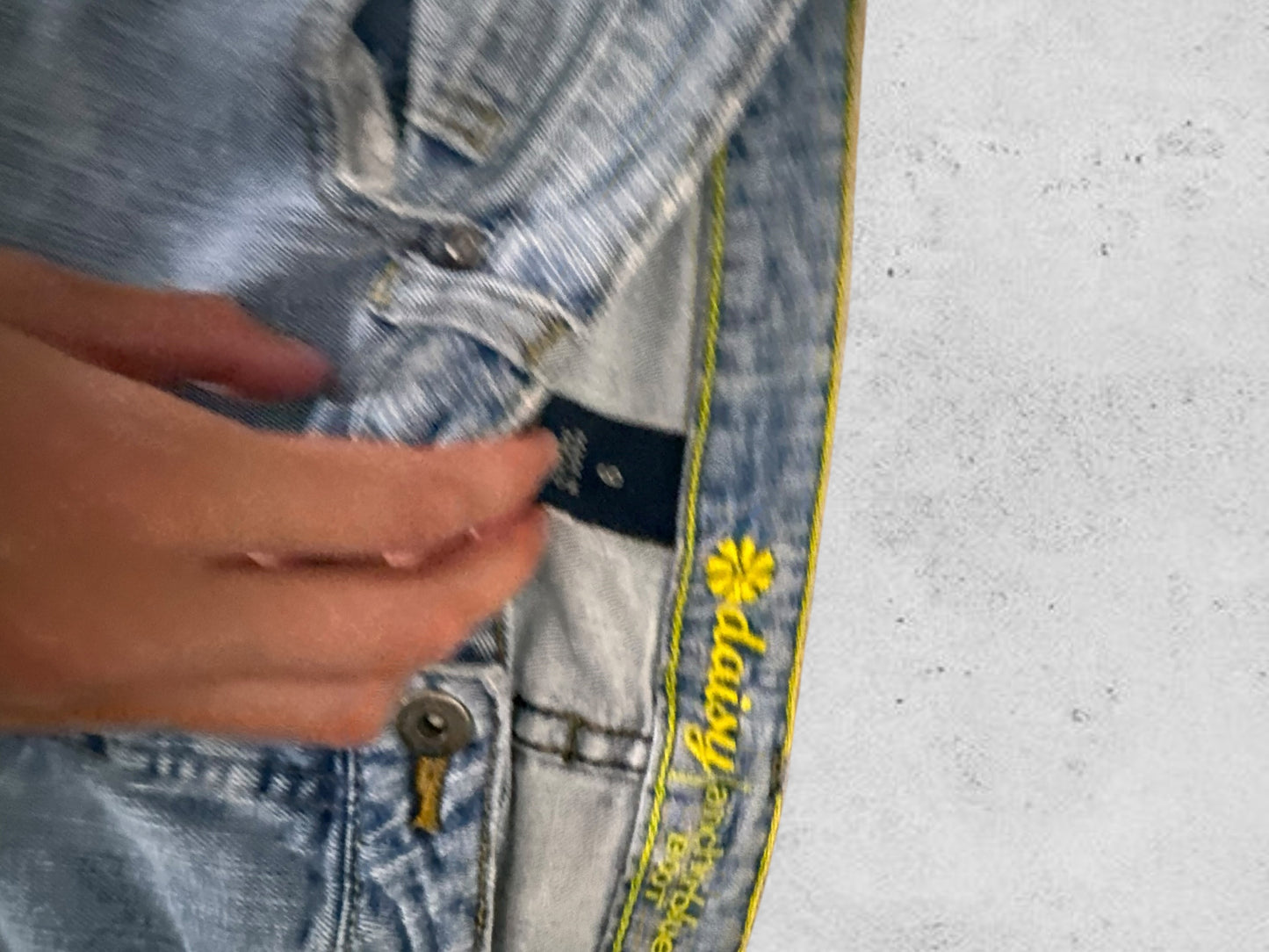 Lågmidjade jeans stl: S/M