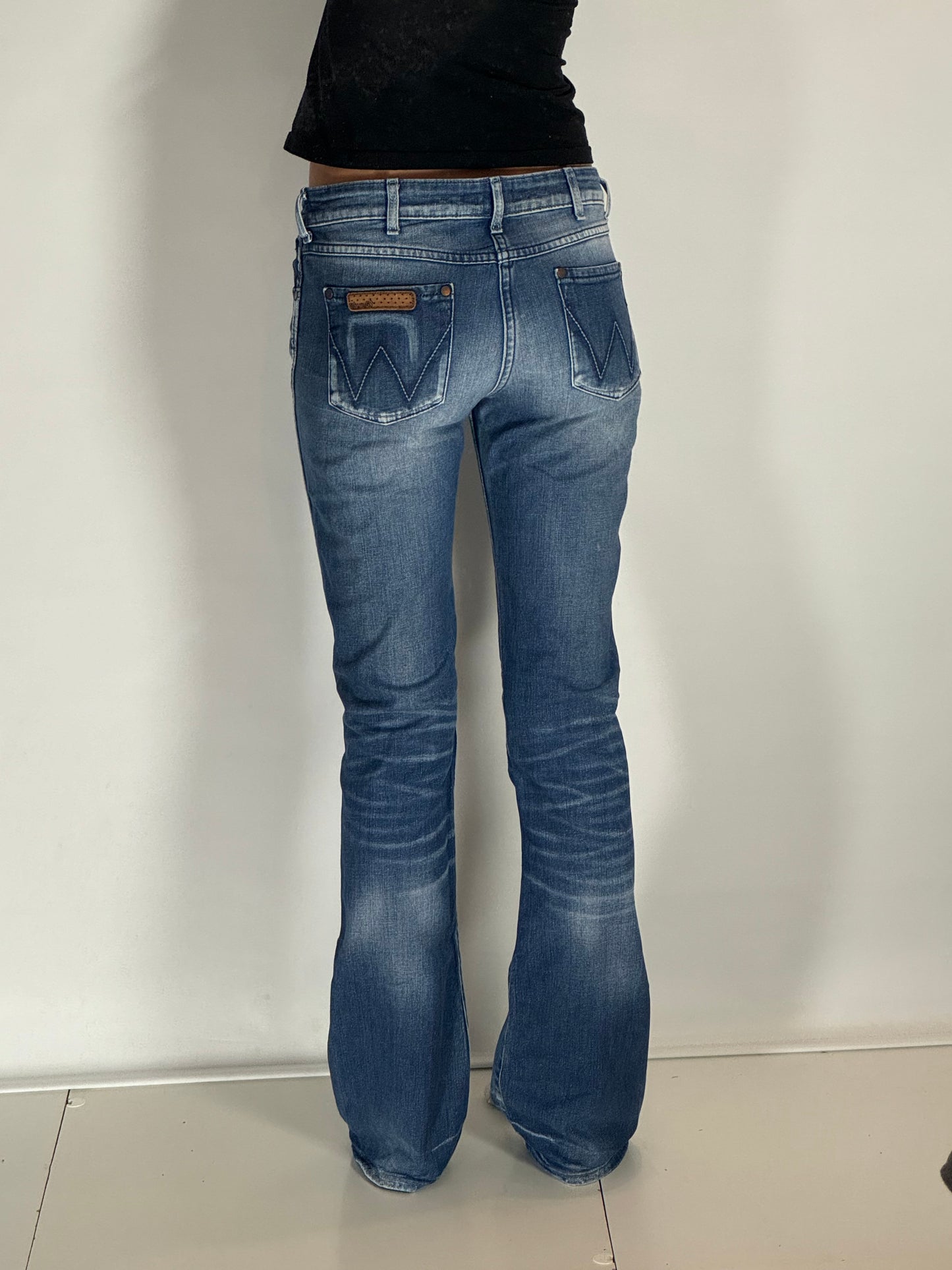Lågmidjade jeans–stl: S