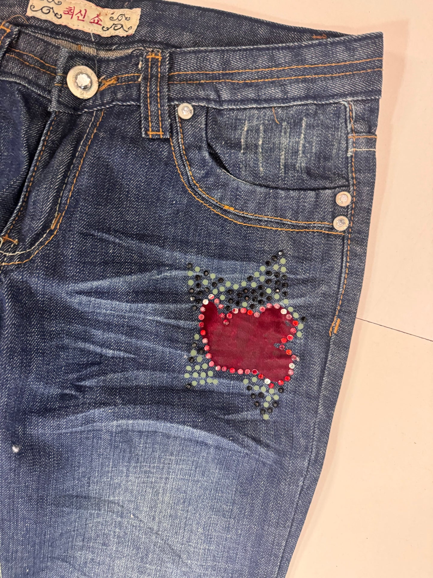 Lågmidjade jeans stl: S