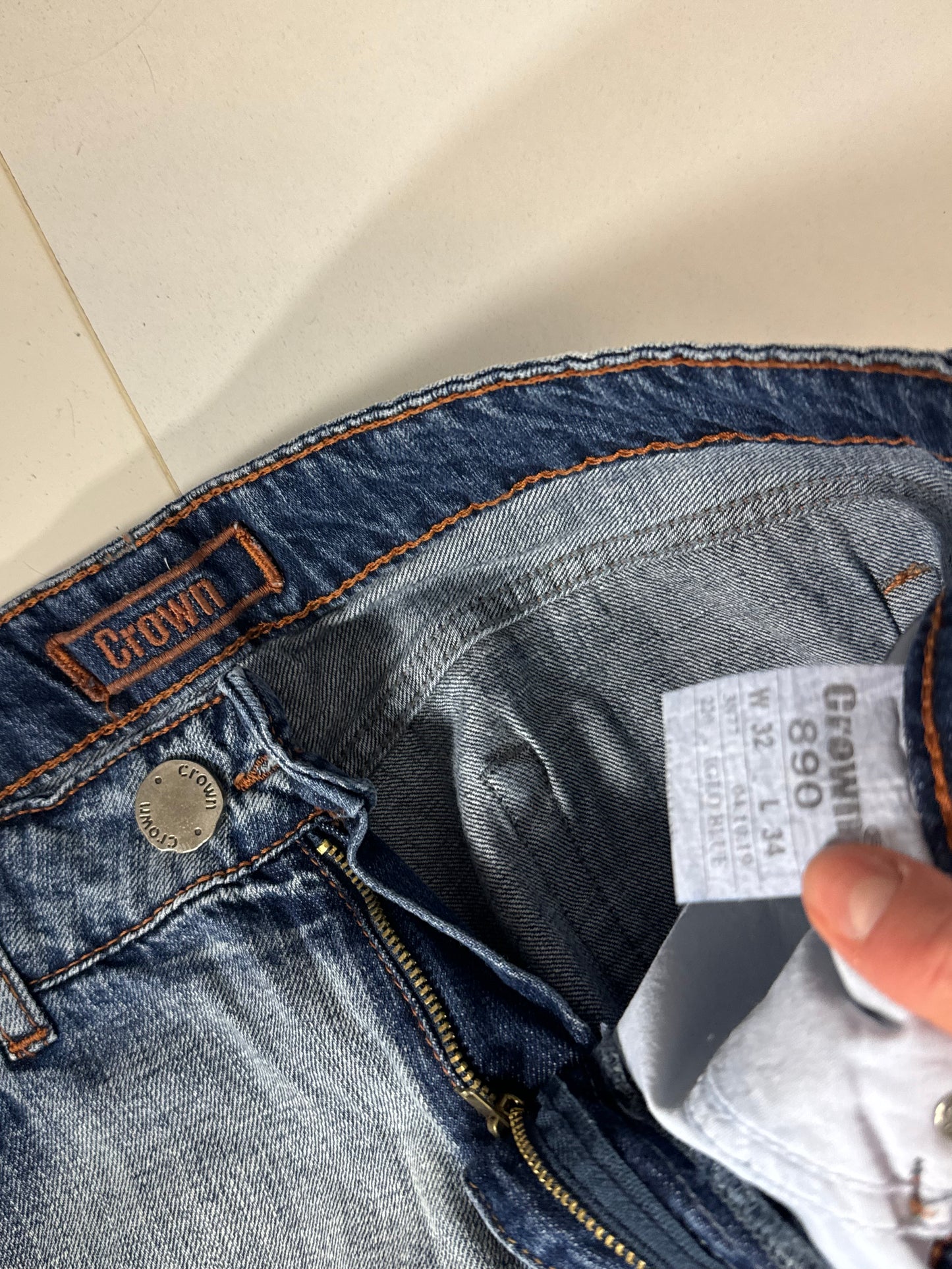 Lågmidjade jeans stl: S/M