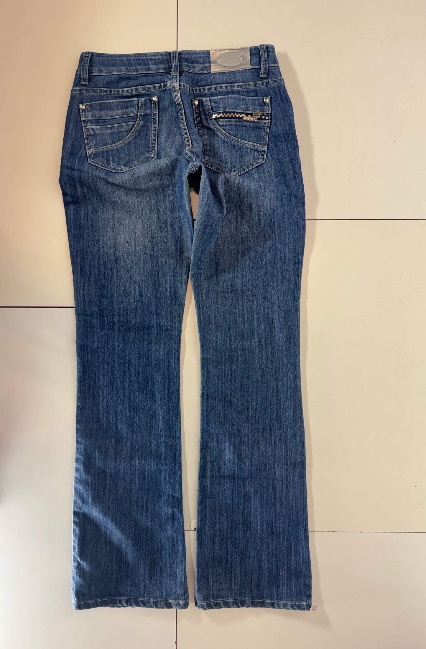 Lågmidjade jeans–stl: XS