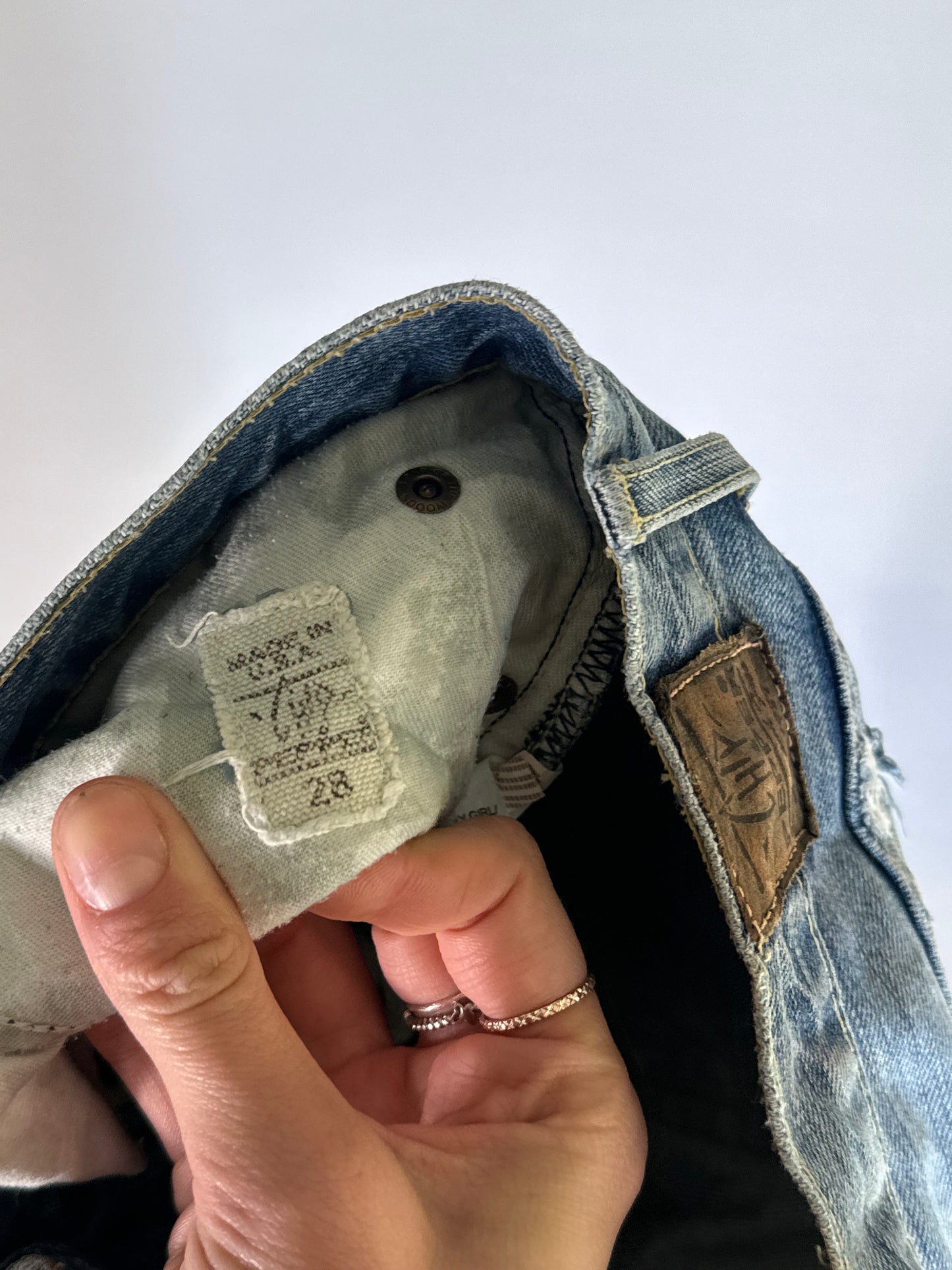 Lavtaljede jeans str: S