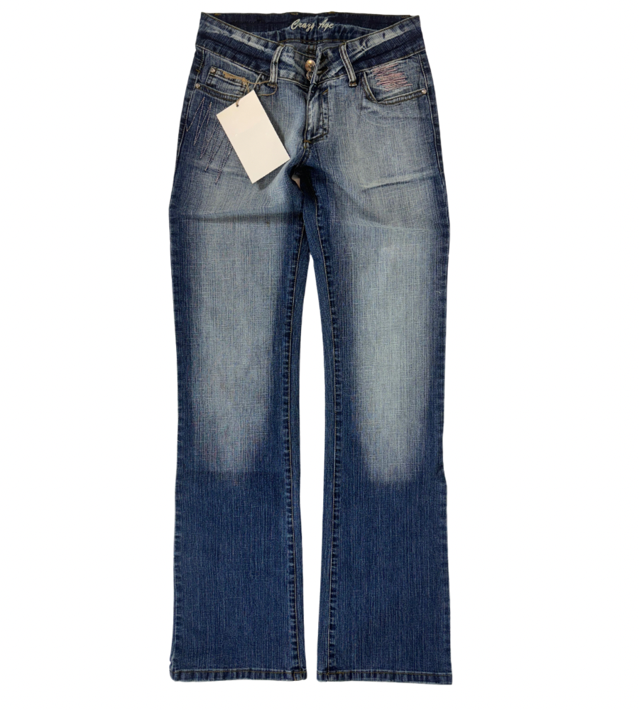 Lågmidjade jeans–stl: XS