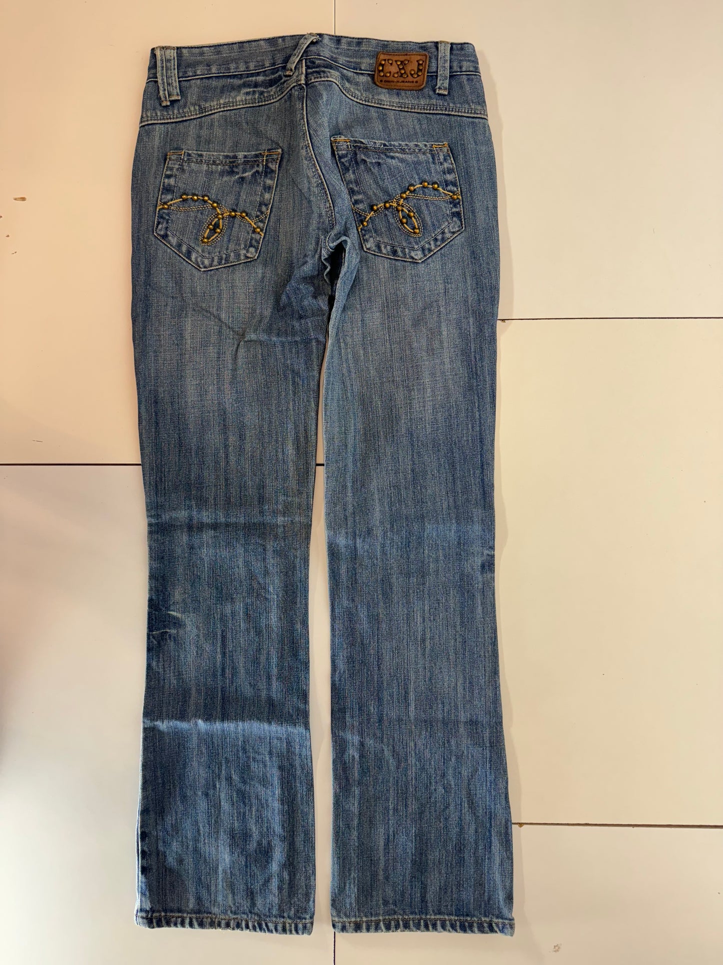 Lågmidjade jeans–stl: XS