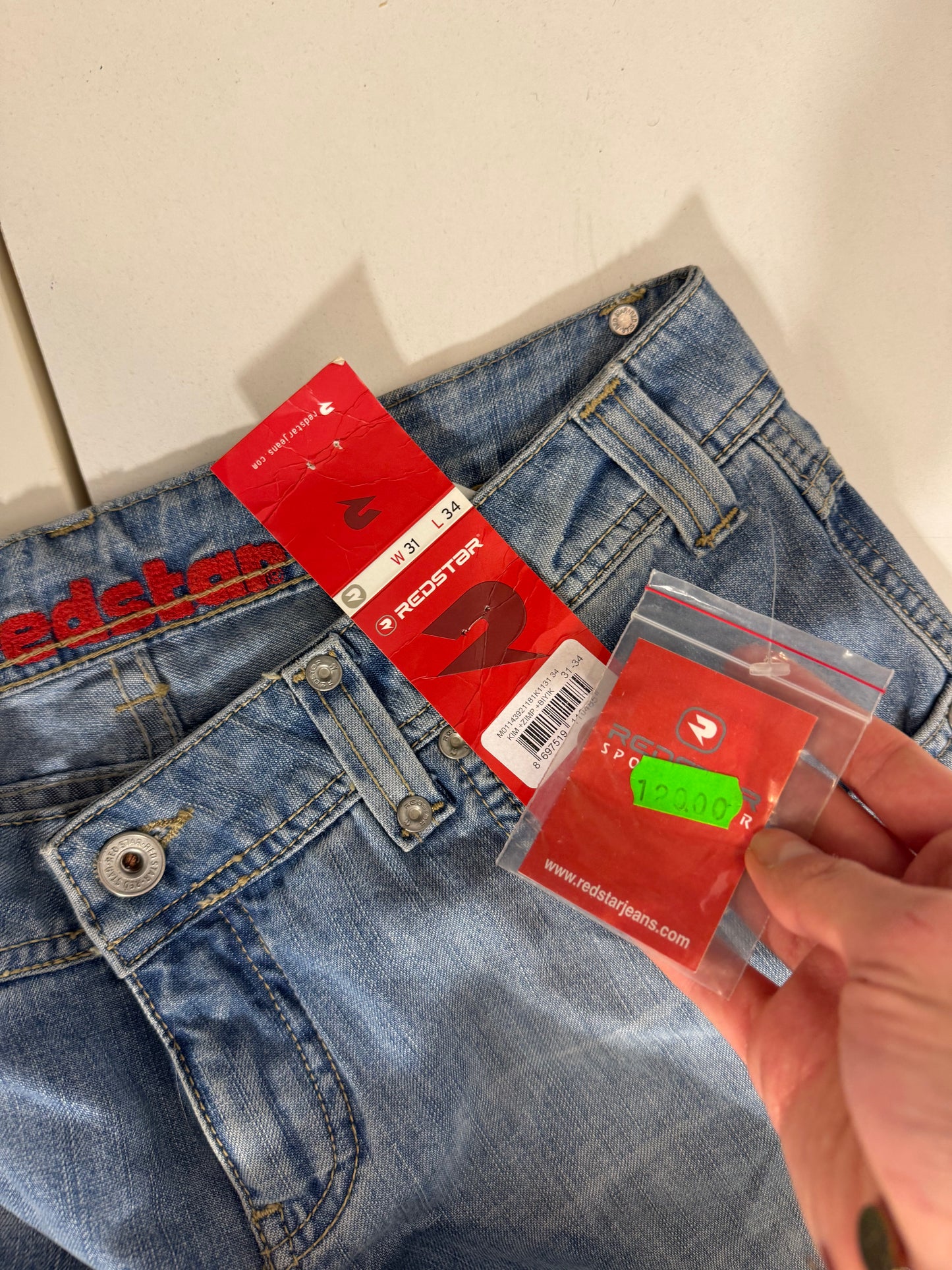 Lågmidjade jeans stl: S